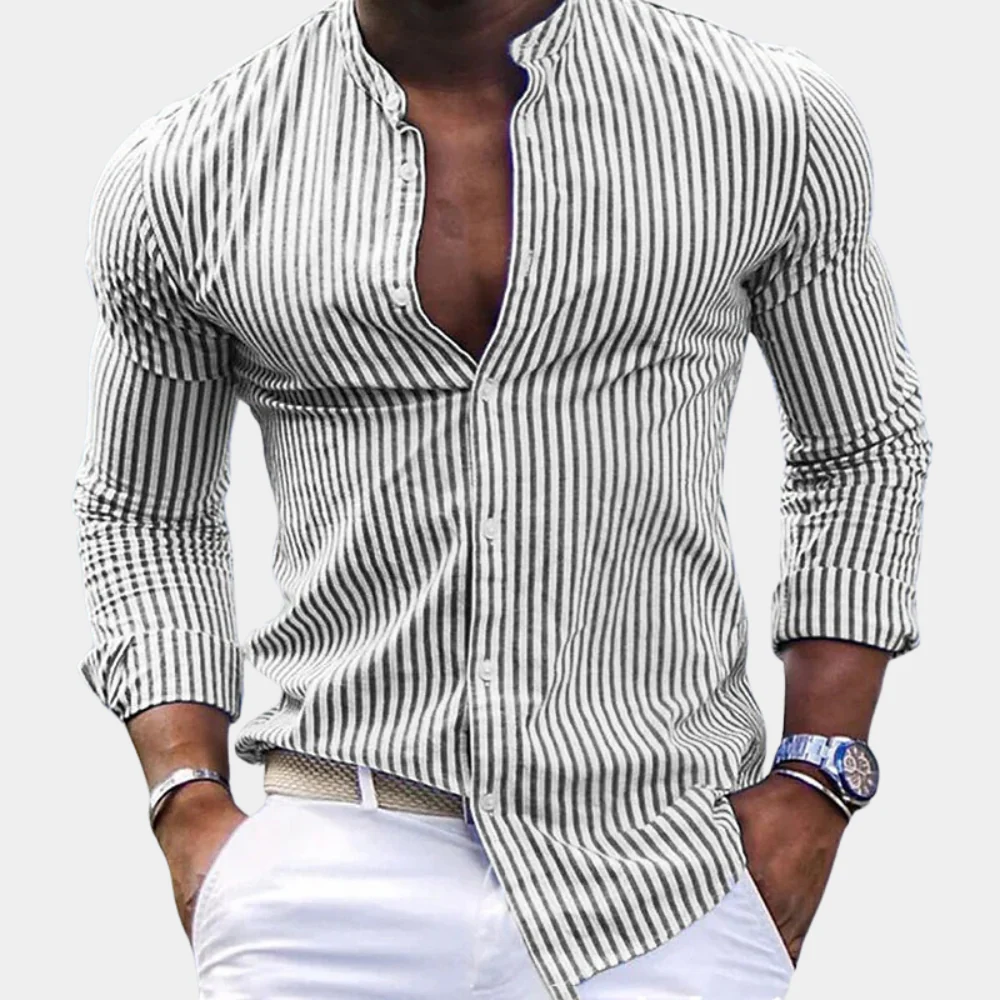 Curtis® | Modern striped casual shirt - Image 2