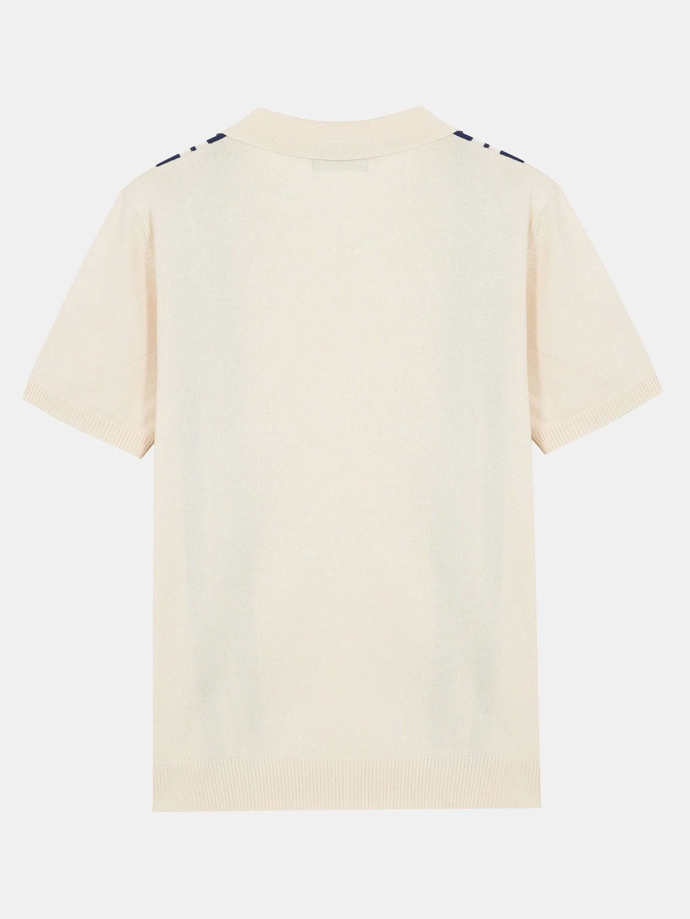 Custodio® | Striped Johnny Collar Sweater Polo - Image 2