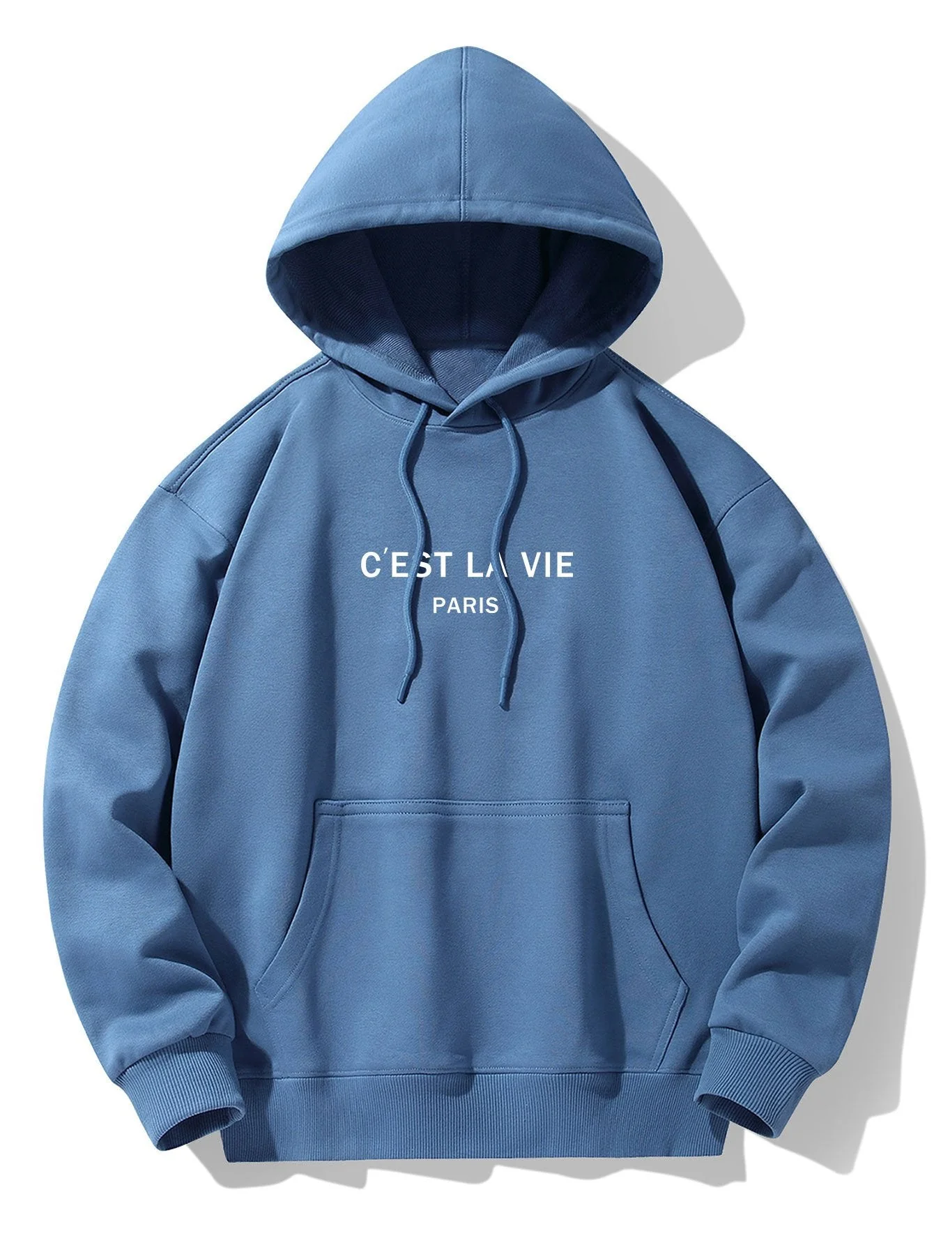 Cyrus | Paris Print Cotton Blend Hoodie - Image 2