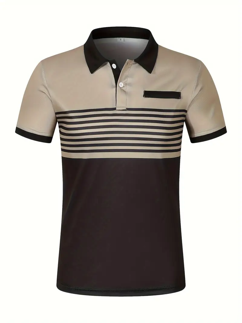 Dale® | Striped Casual Color Block Short Sleeve Shirt - Image 22