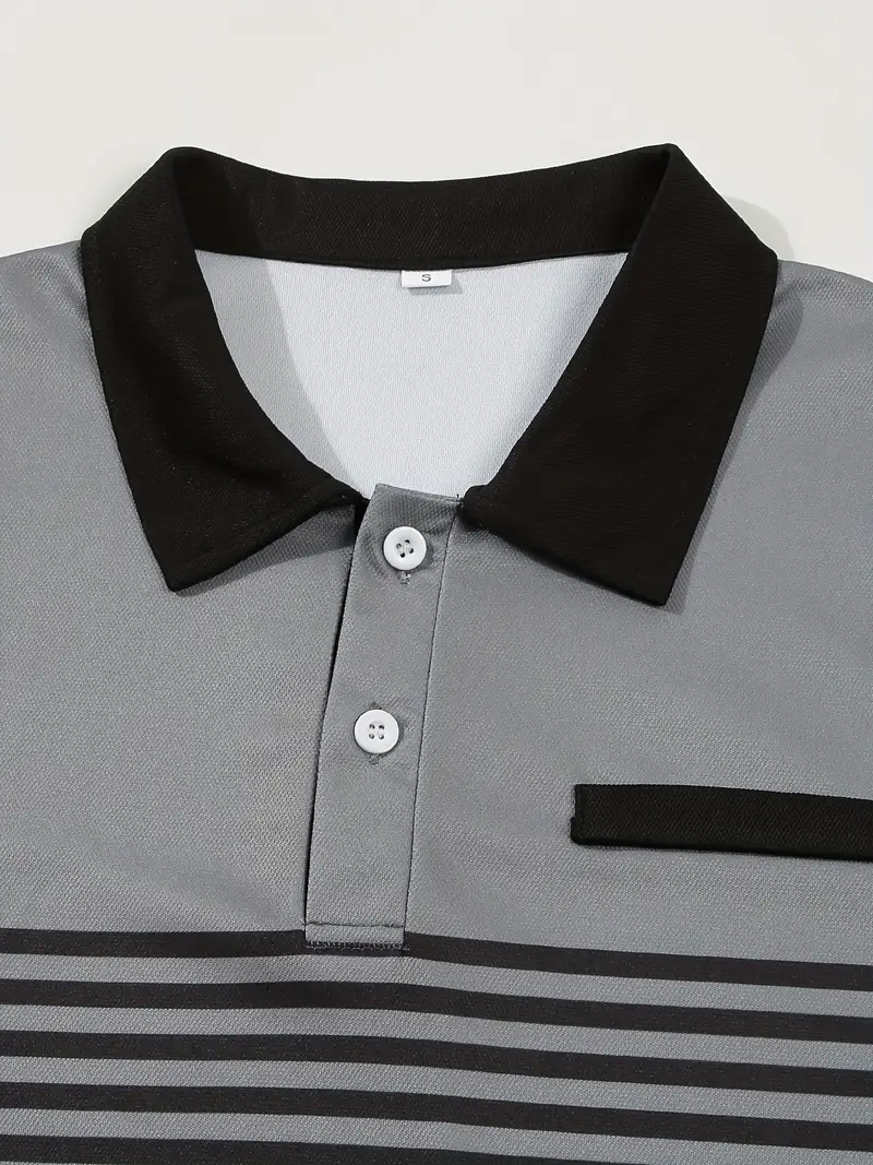 Dale® | Striped Casual Color Block Short Sleeve Shirt - Image 31