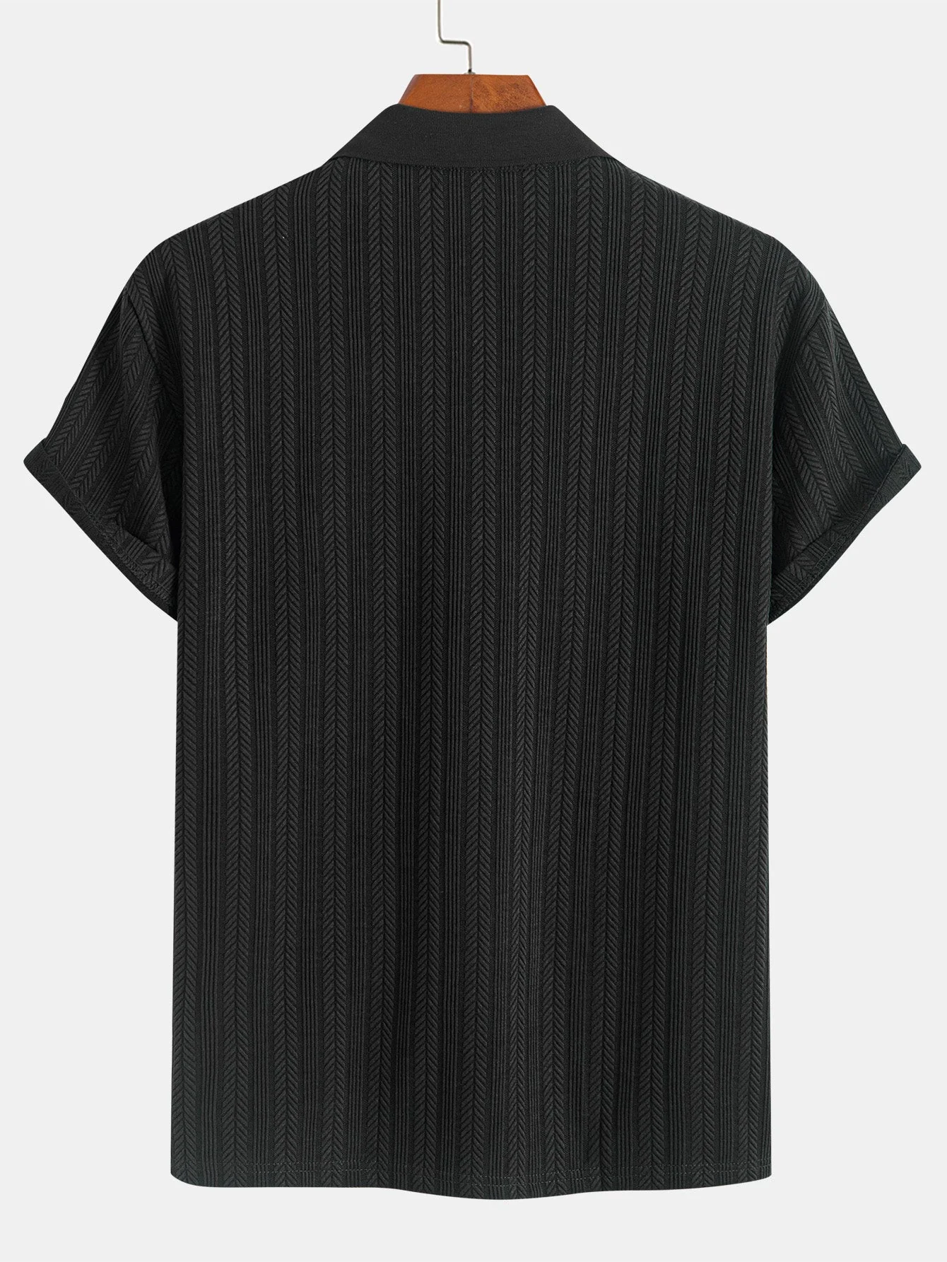 Dallas® | Textured Zipper Polo - Image 4