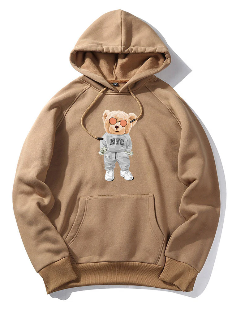 Damon | Rich Bear Print Hoodie - Image 10