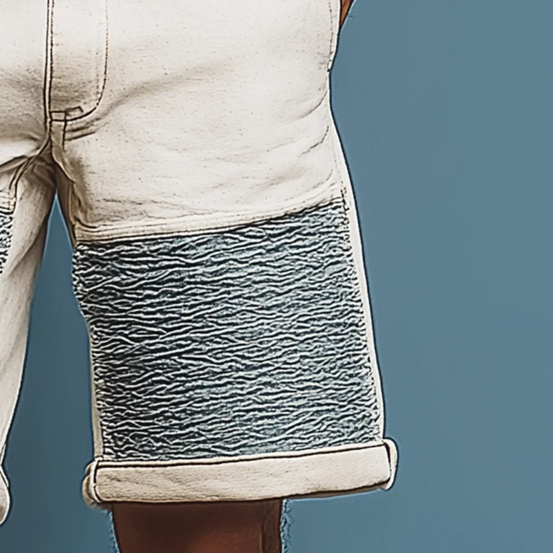 Dane | Men'S Summer Fashion Patchwork Denim Casual Shorts - Image 4