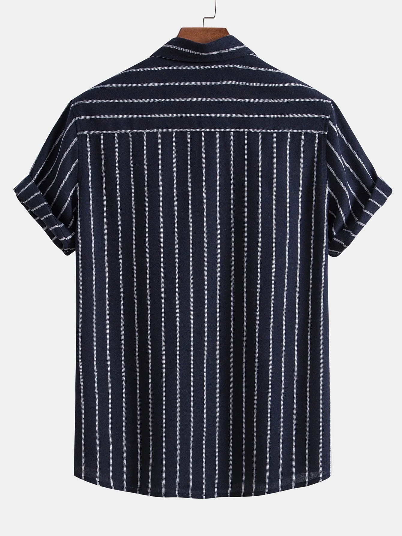 Danny® | Cotton Blend Striped Button Up Shirt & Straight Leg Linen Pants - Image 9