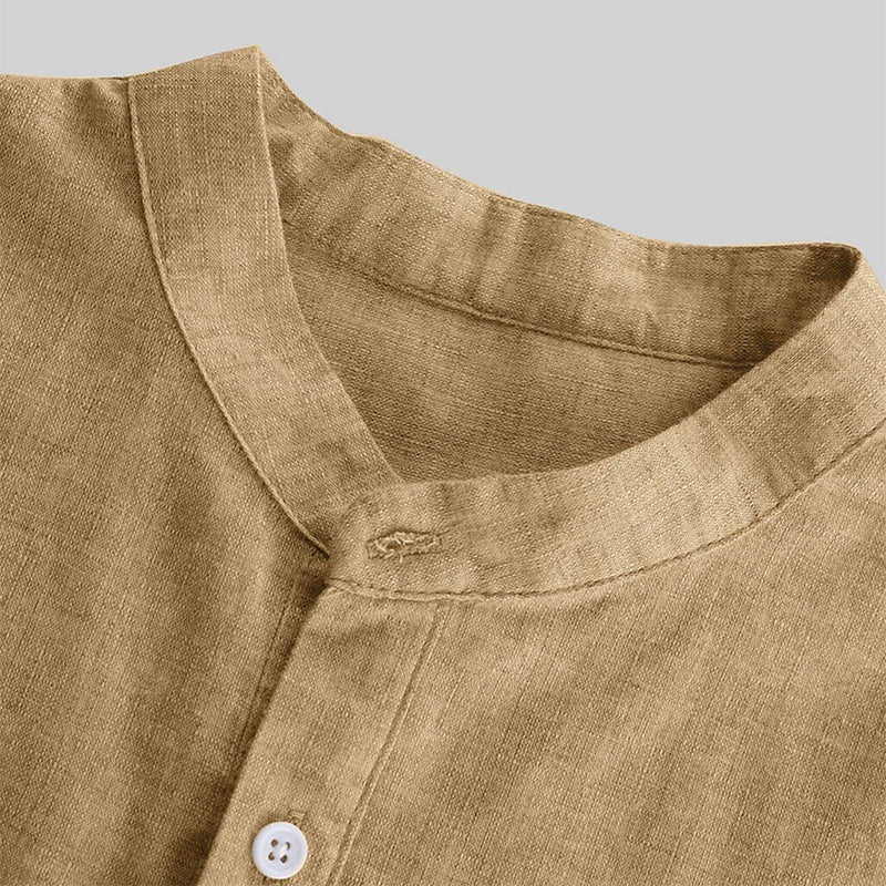 Declan® | Versatile Short-Sleeved Men'S Shirt Made Of Cotton And Linen - Image 3