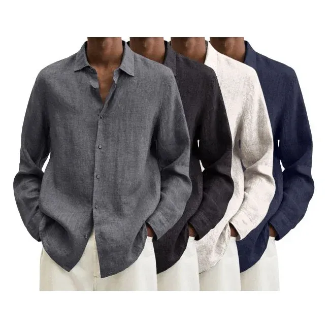 Delano® | Men'S Regular Fit Linen Shirt - Image 10