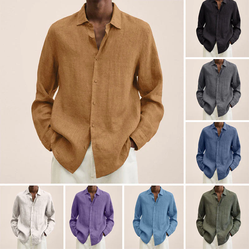 Delano® | Men'S Regular Fit Linen Shirt - Image 2