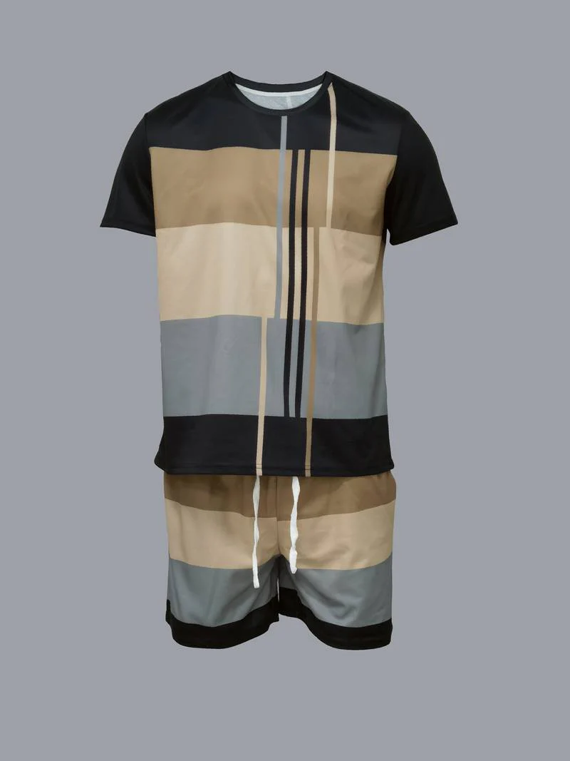 Dennis® | 2 Piece Trendy Color Block Outfits For Men - Image 4