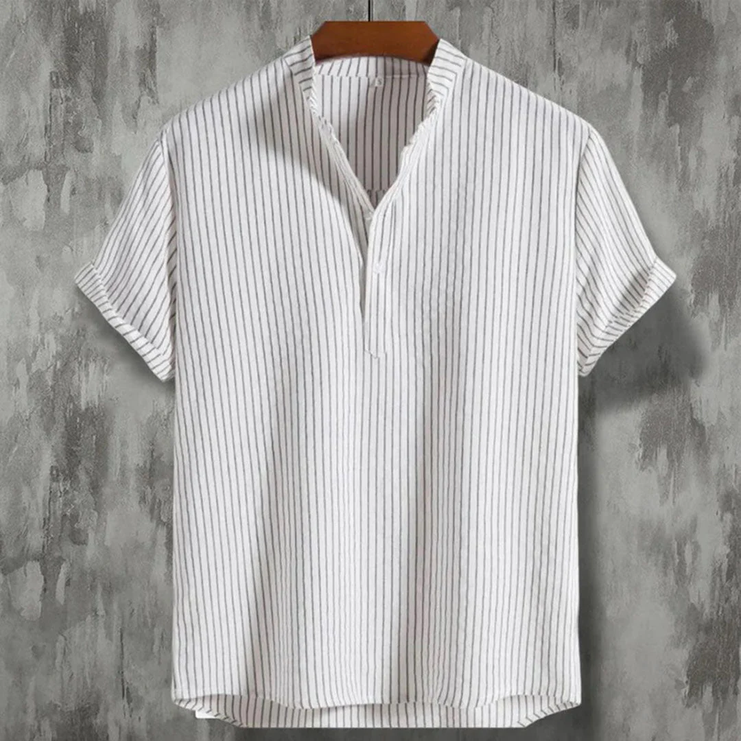 Dennis® | Comfortable striped Henley shirt - Image 2