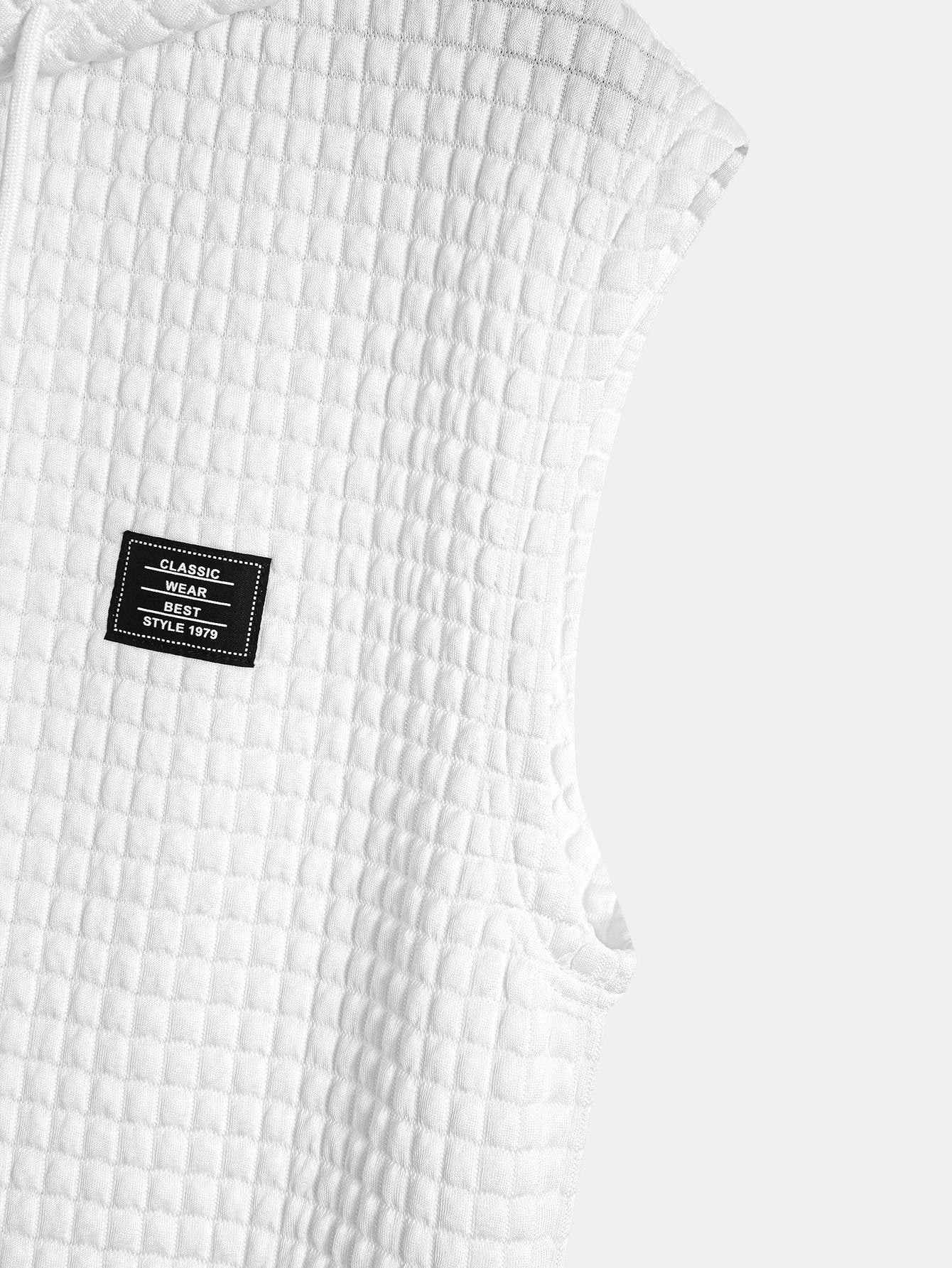 Dennis® | Sleeveless Waffle Hooded Vest - Image 10