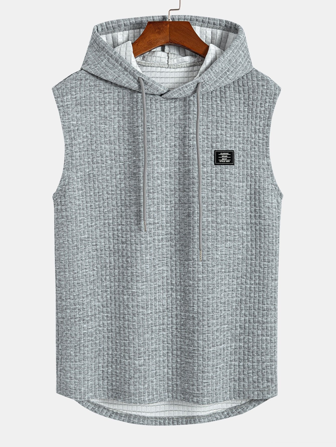 Dennis® | Sleeveless Waffle Hooded Vest - Image 3
