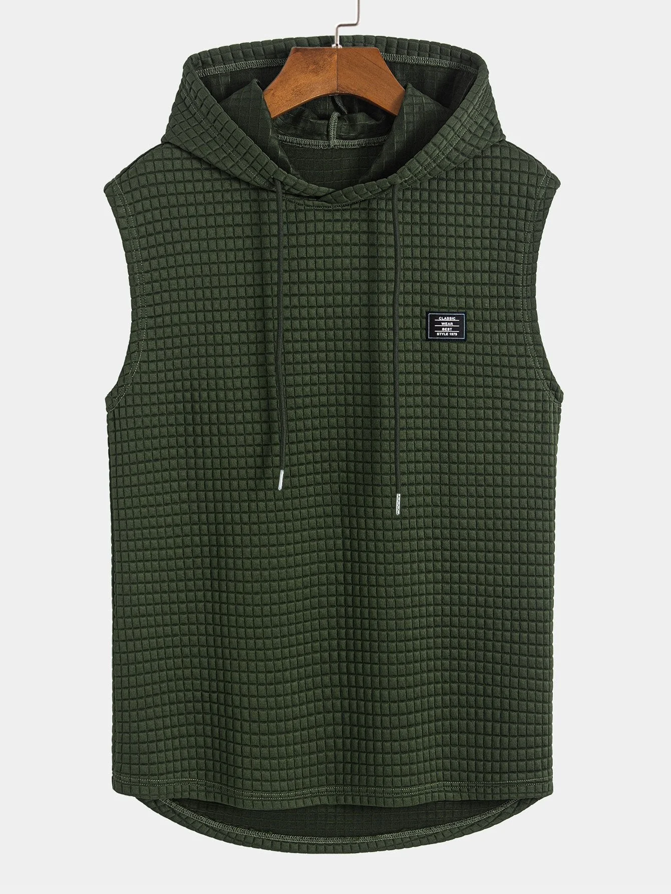 Dennis® | Sleeveless Waffle Hooded Vest - Image 5