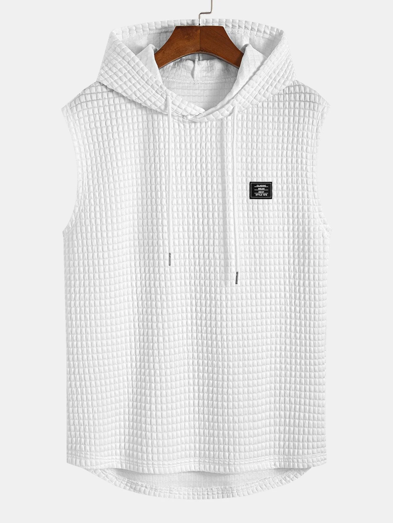 Dennis® | Sleeveless Waffle Hooded Vest - Image 7