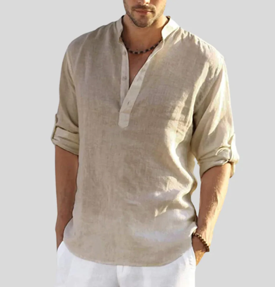Dermot® | Elegant Linen Shirt For Men - Image 2