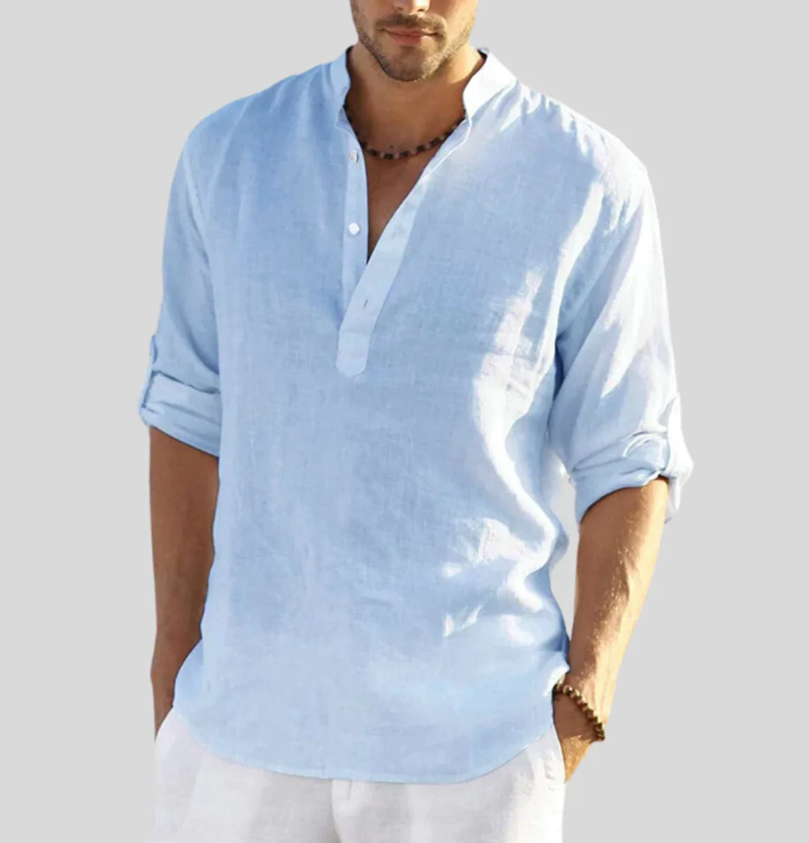 Dermot® | Elegant Linen Shirt For Men - Image 3