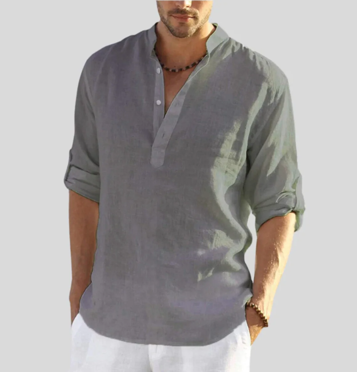 Dermot® | Elegant Linen Shirt For Men - Image 5