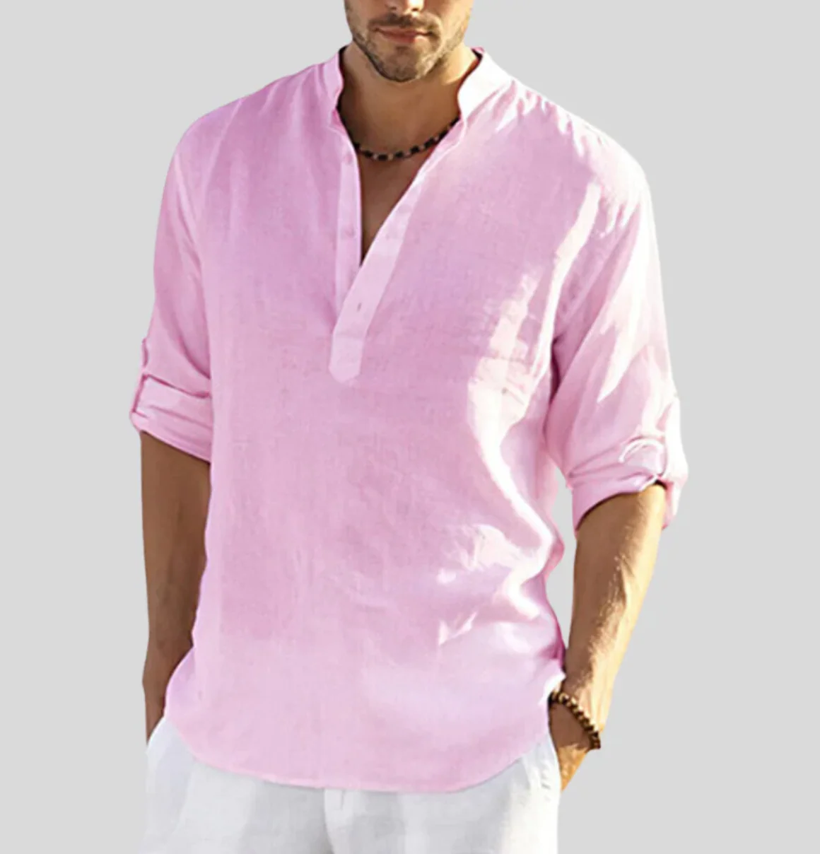 Dermot® | Elegant Linen Shirt For Men - Image 7