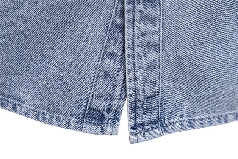 Dexter® | Washed Denim Overshirt With Pockets - Image 8