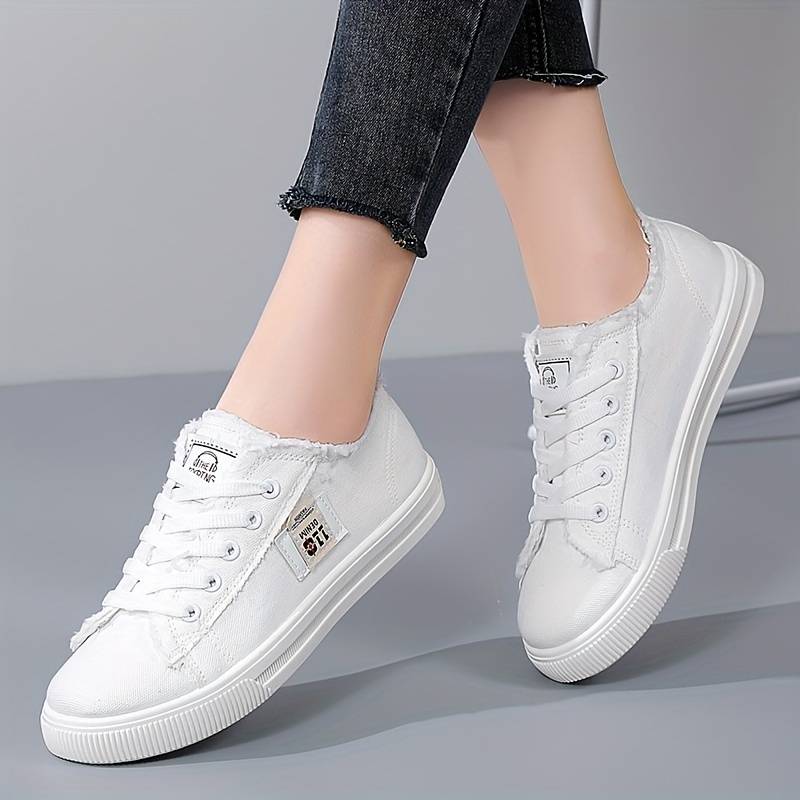 Dexter | Riley Frayed Canvas Sneakers - Image 5