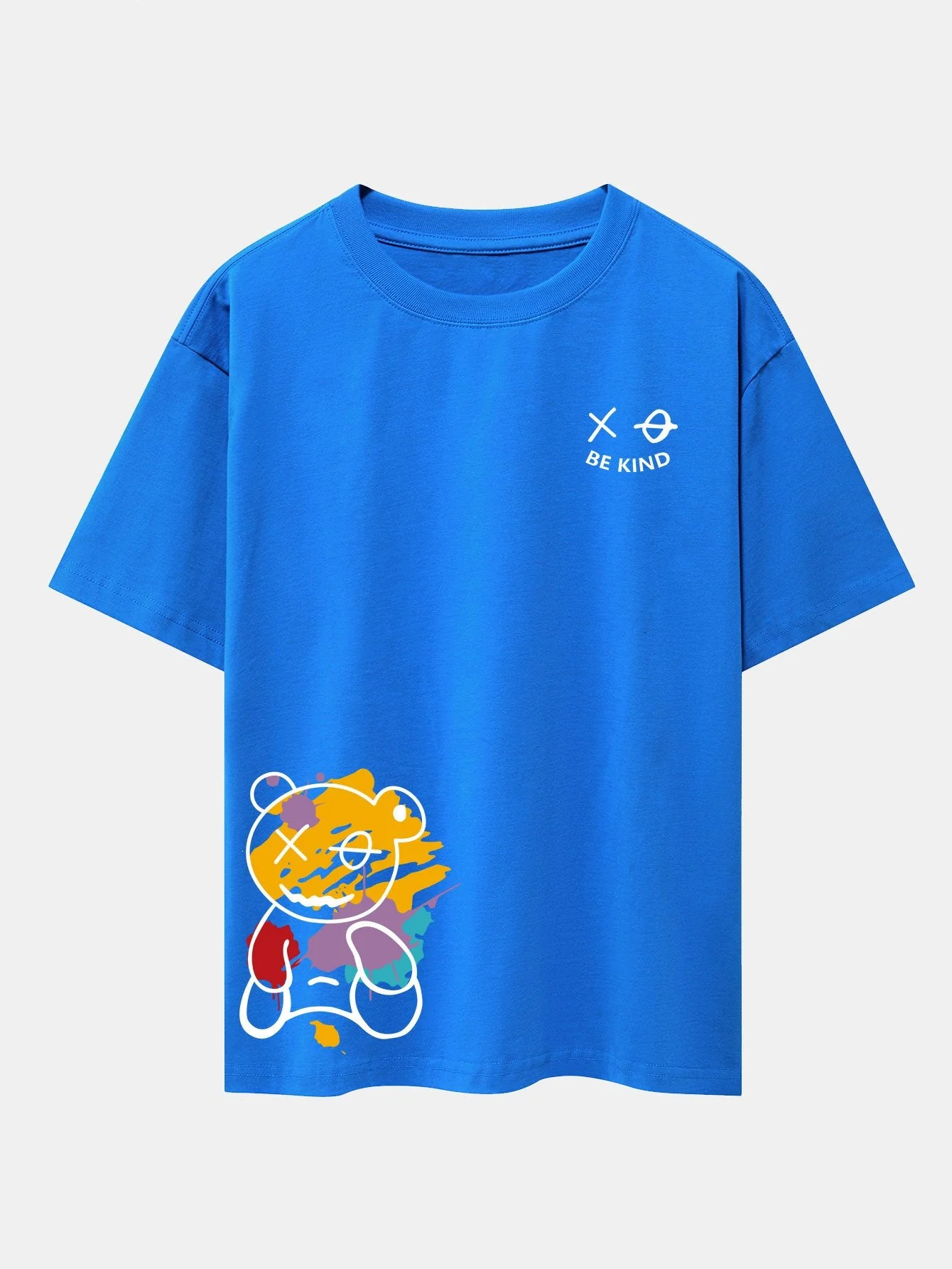 Dillon® | Graffiti Bear Print Drop Shoulder Oversize T-Shirt - Image 10