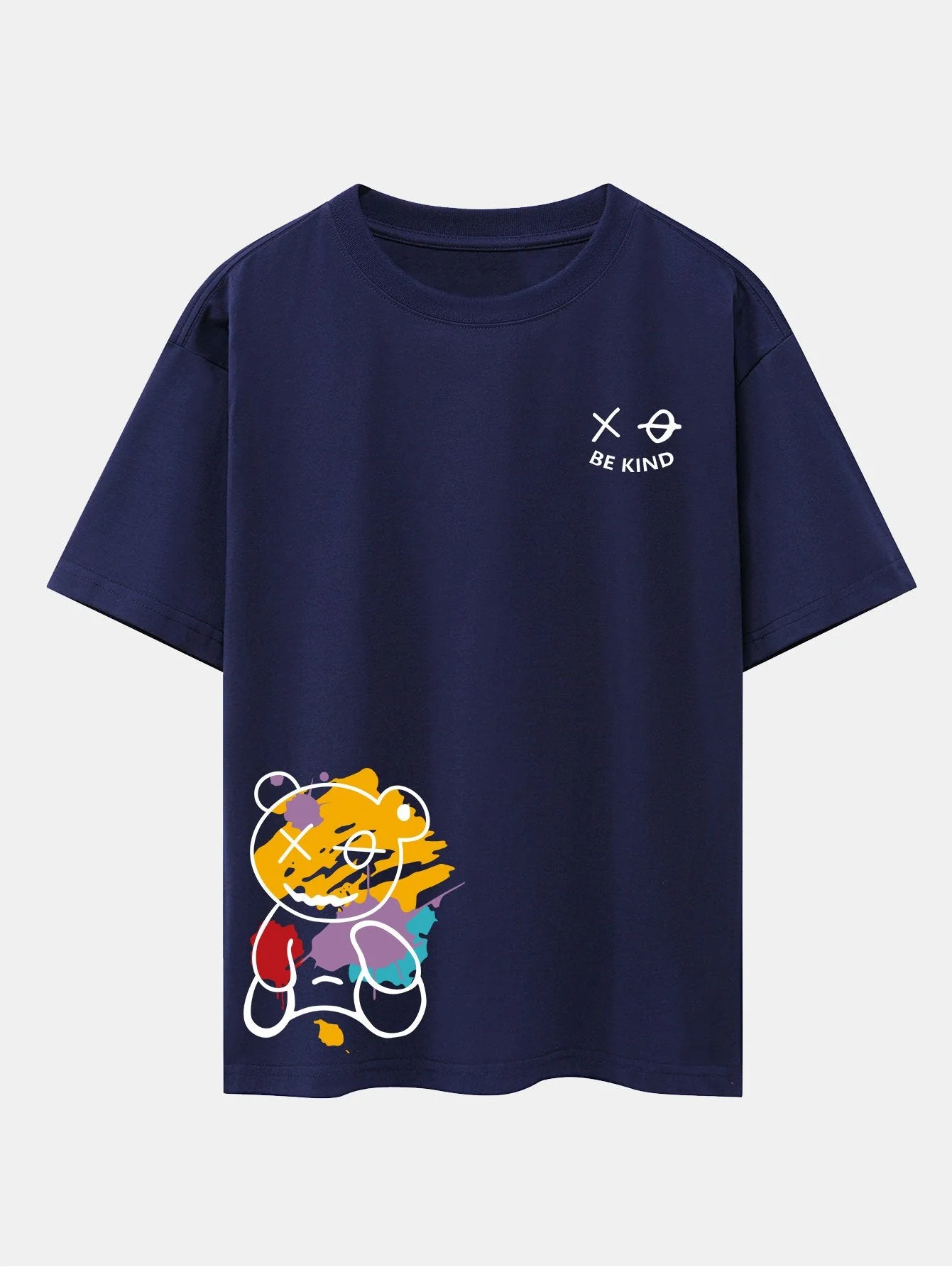 Dillon® | Graffiti Bear Print Drop Shoulder Oversize T-Shirt - Image 13