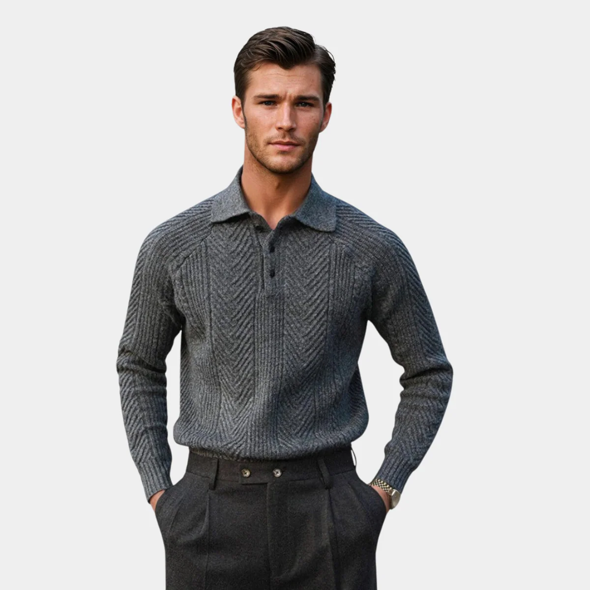 Dionisio® | Luxury Men'S Sweater With Collar
