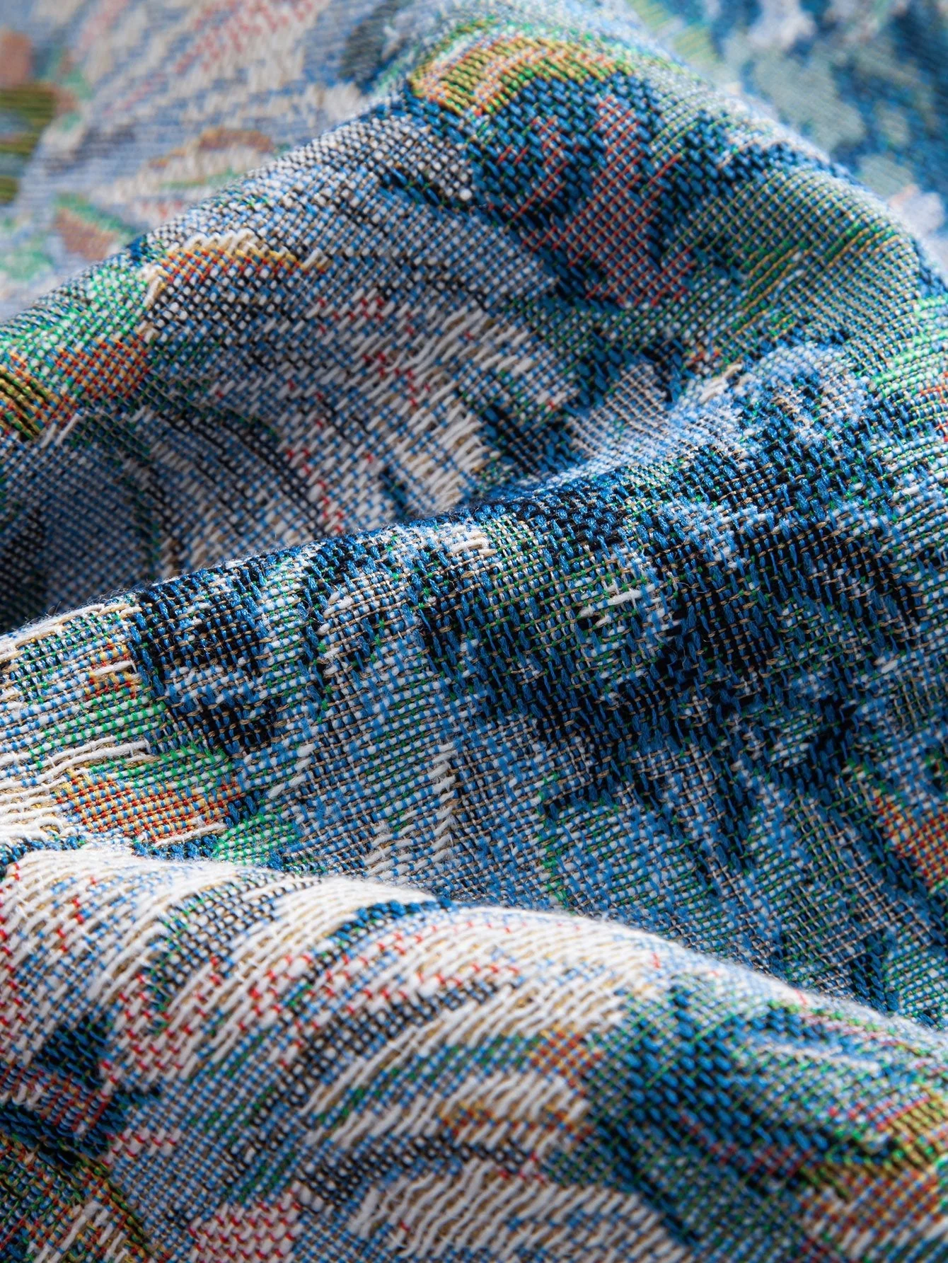 Dionysius | Painted Floral Jacquard Shorts - Image 4