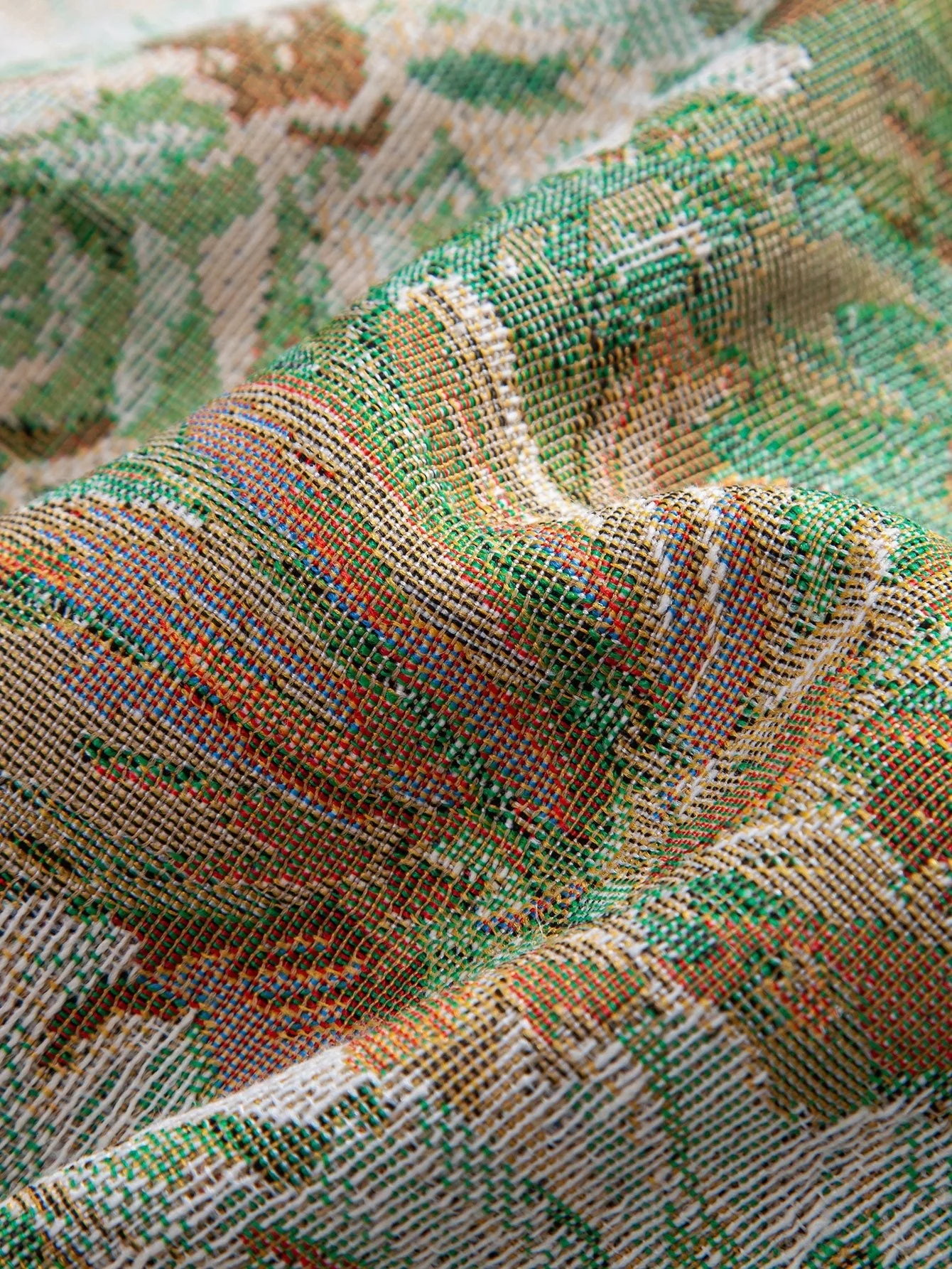Dionysius | Painted Floral Jacquard Shorts - Image 7