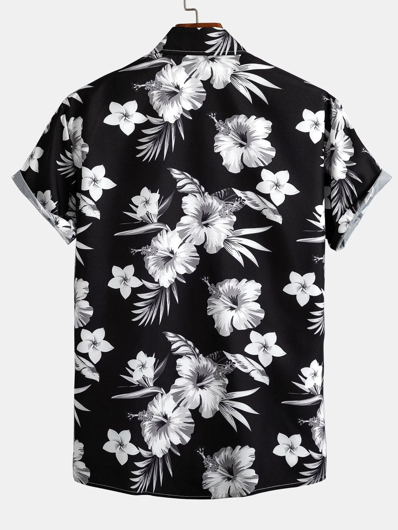 Don® | Tropical Floral Print Button Up Shirt - Image 2