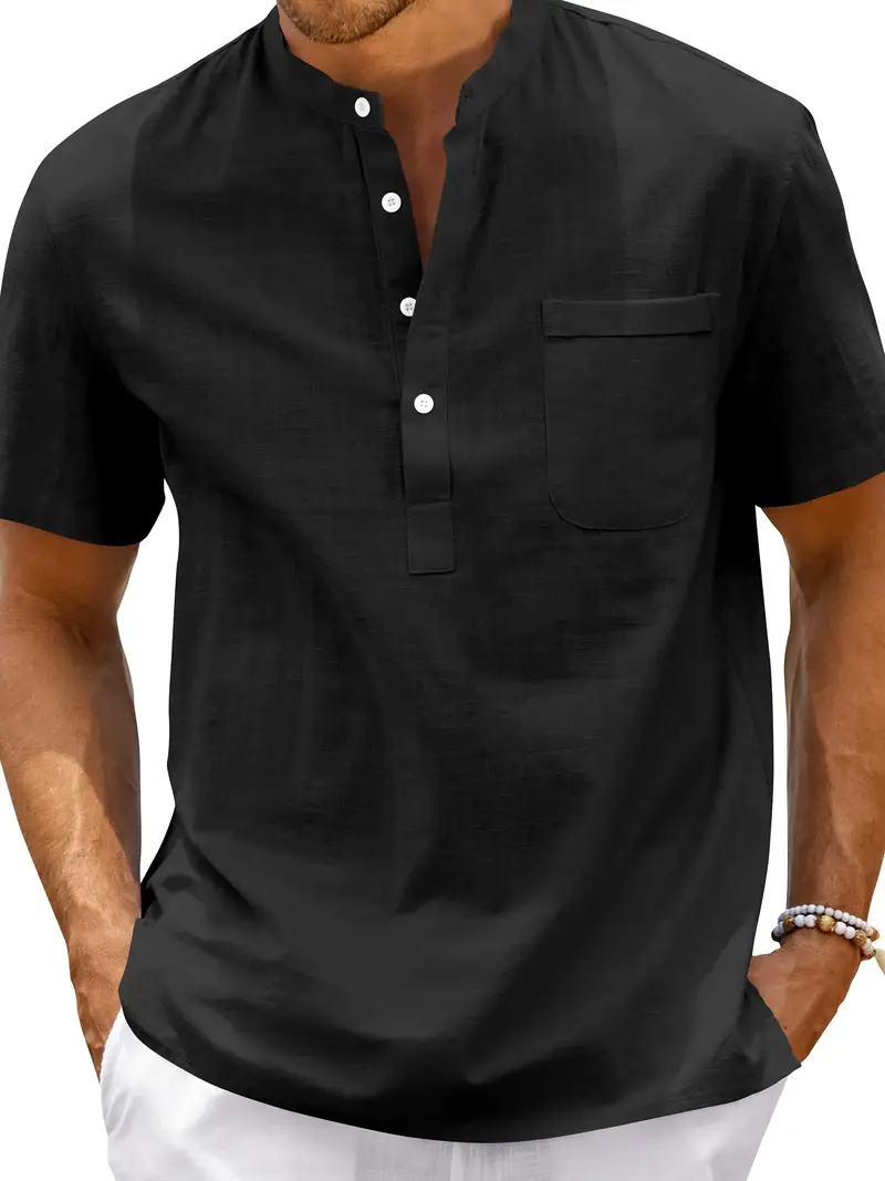 Donald® | Stylish No-Short Sleeve Shirt For Men - Image 4