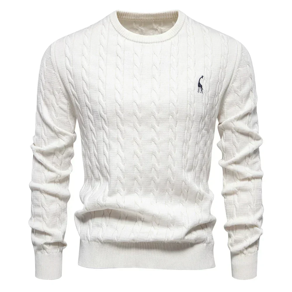 Doroteo® | Knitted Sweater With Giraffe Embroidery - Image 11