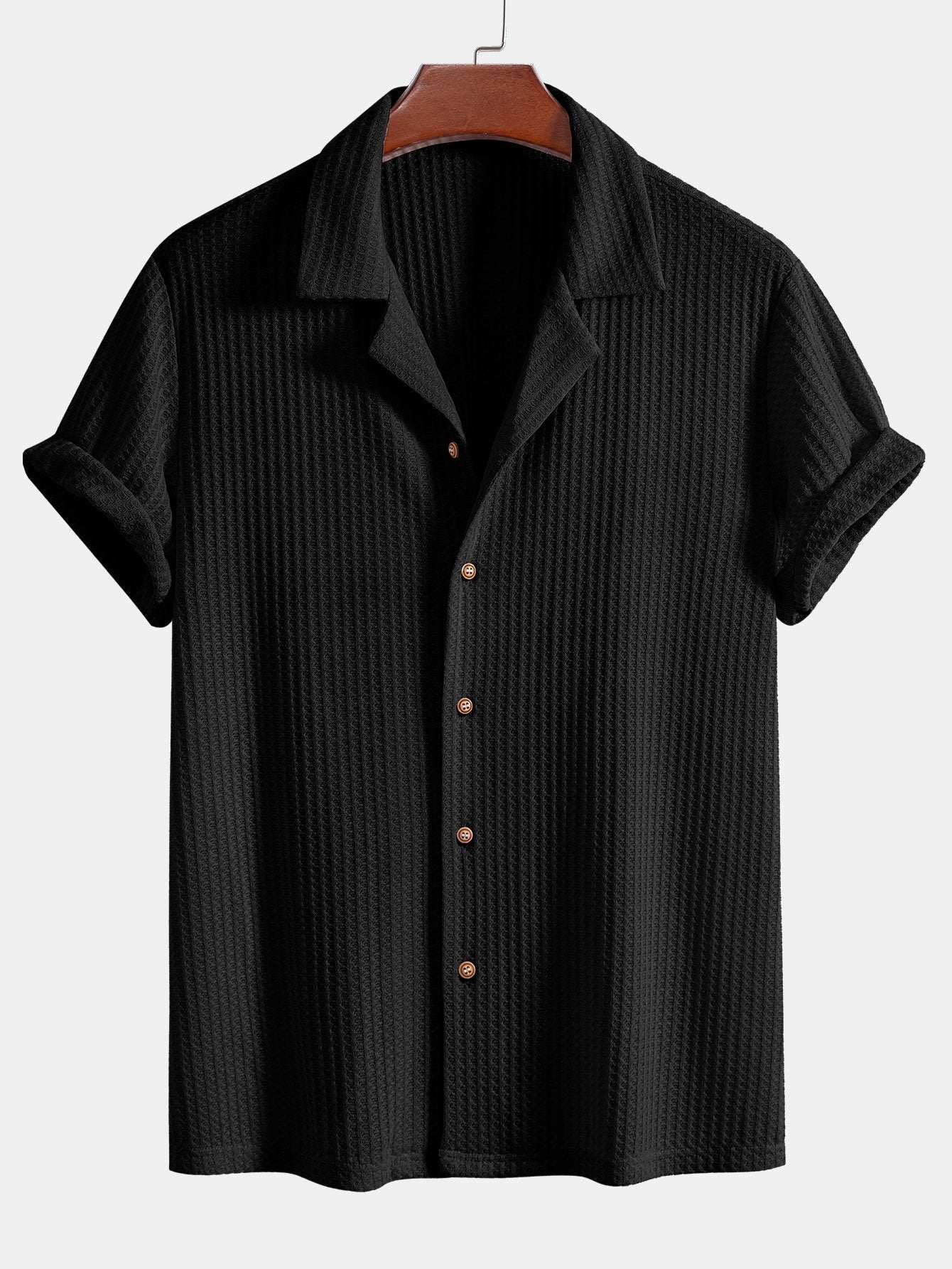 Drake® | Cuban Short Sleeve Waffle Knit Shirt & Straight Linen Pants - Image 8
