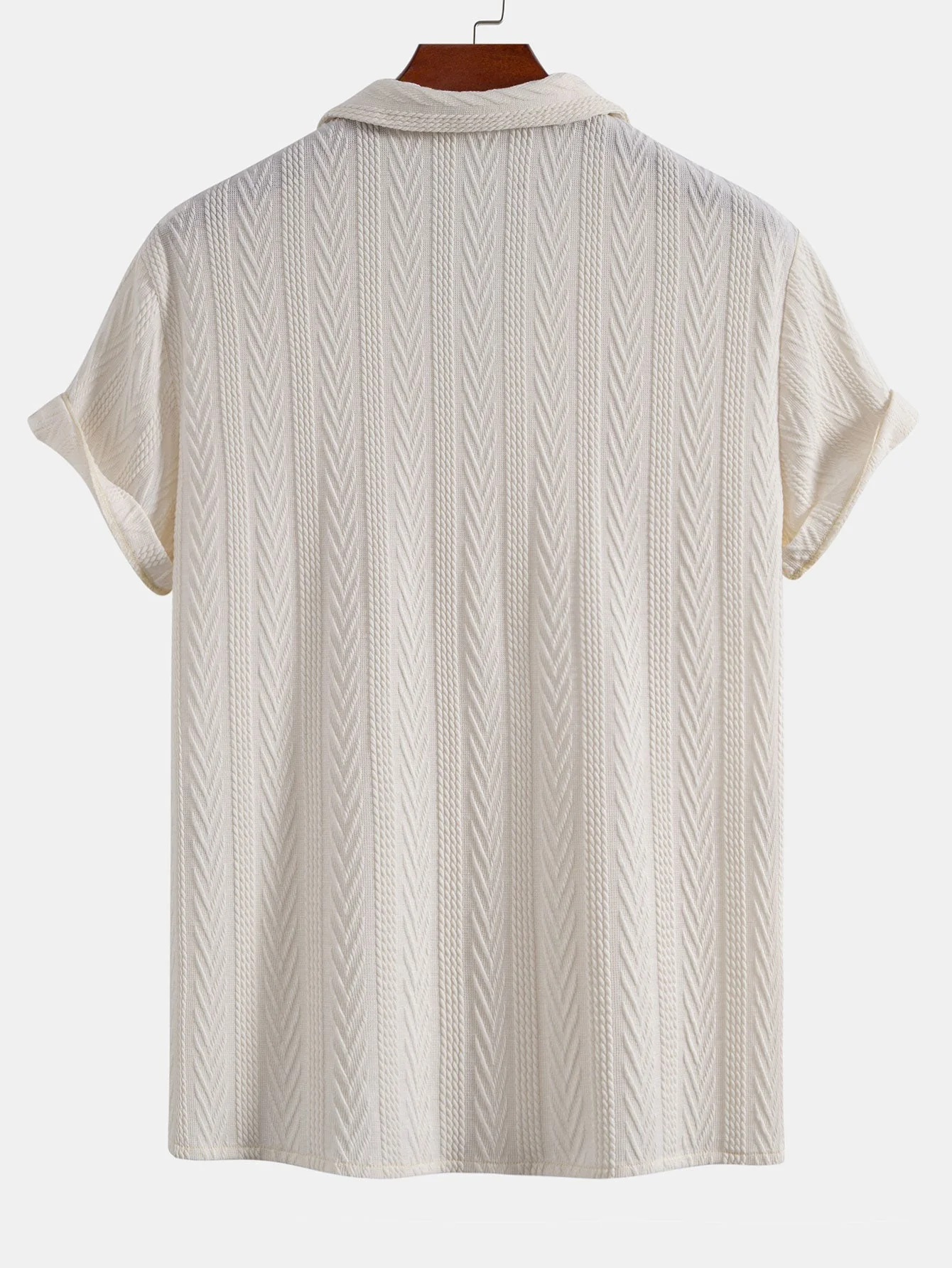 Drake® | Texture Jacquard Cuban Shirt & Wrinkle Textured Straight Leg Pants - Image 10