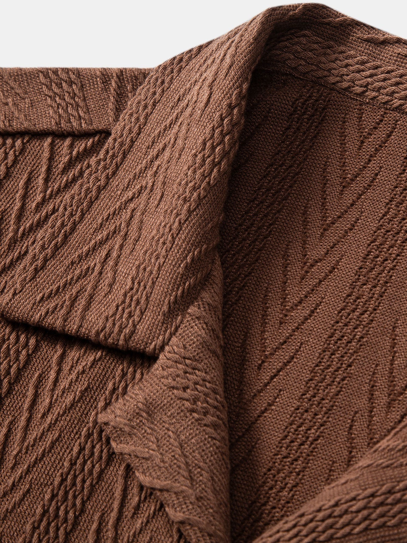 Drake® | Texture Jacquard Cuban Shirt & Wrinkle Textured Straight Leg Pants - Image 14
