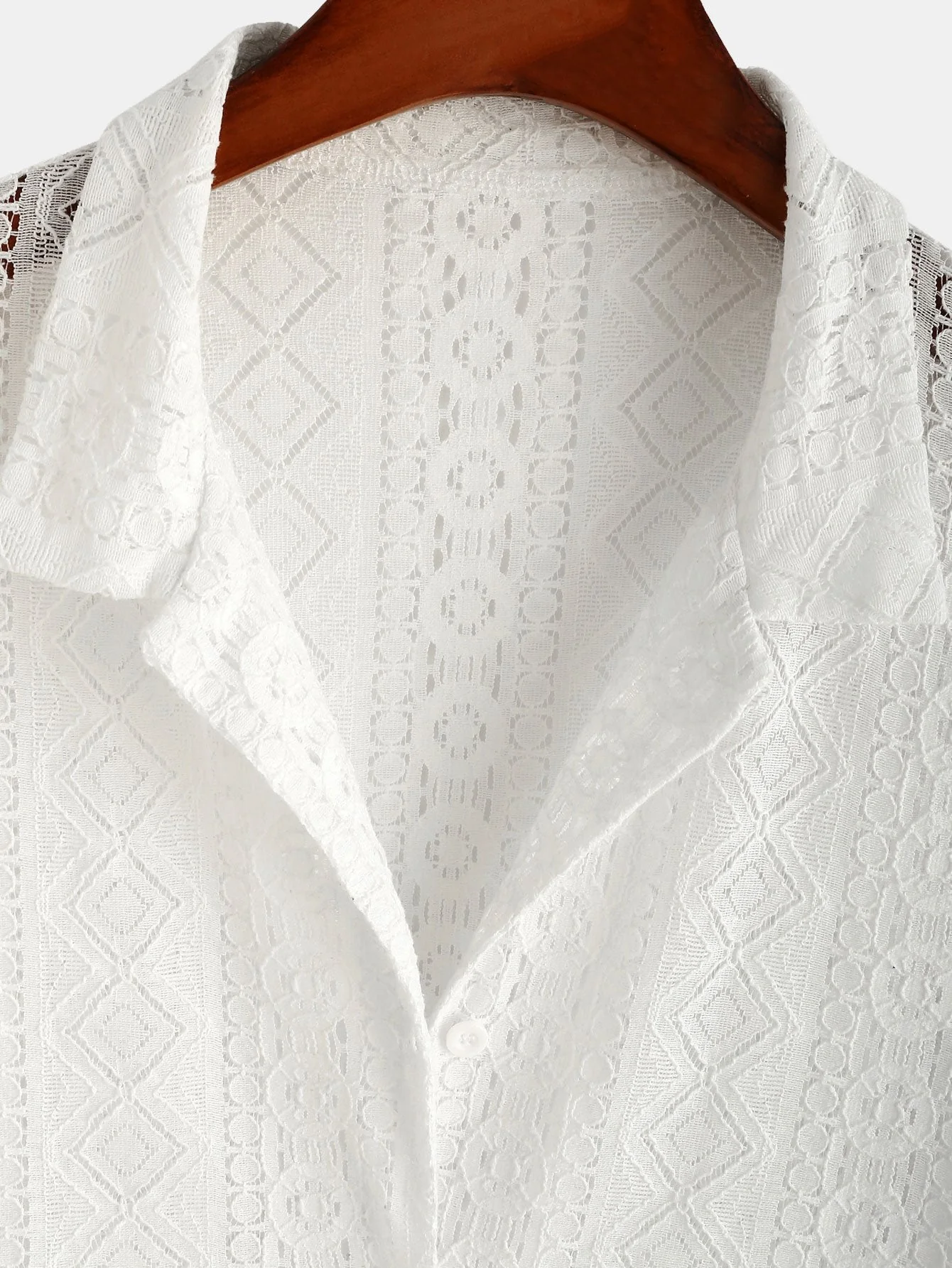 Drew® | Cuban Shirt With Geometric Texture - Image 5