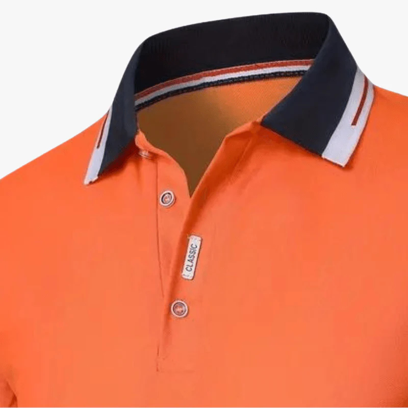 Dru | Summer Men's Slim Fit Polo Shirt – Lightweight, Stretch, Short Sleeve, Breathable & Moisture-Wicking - Image 4
