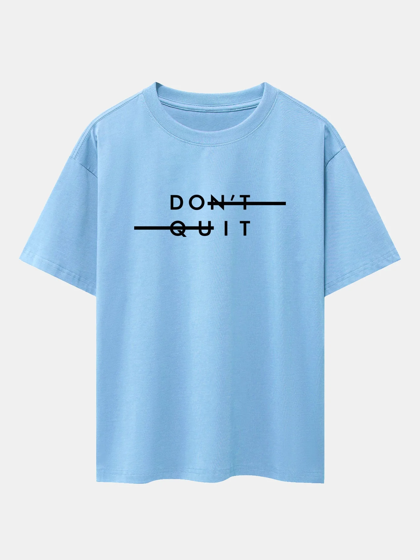 Dustin® | Don'T Quit Print Drop Shoulder Oversize T-Shirt - Image 13