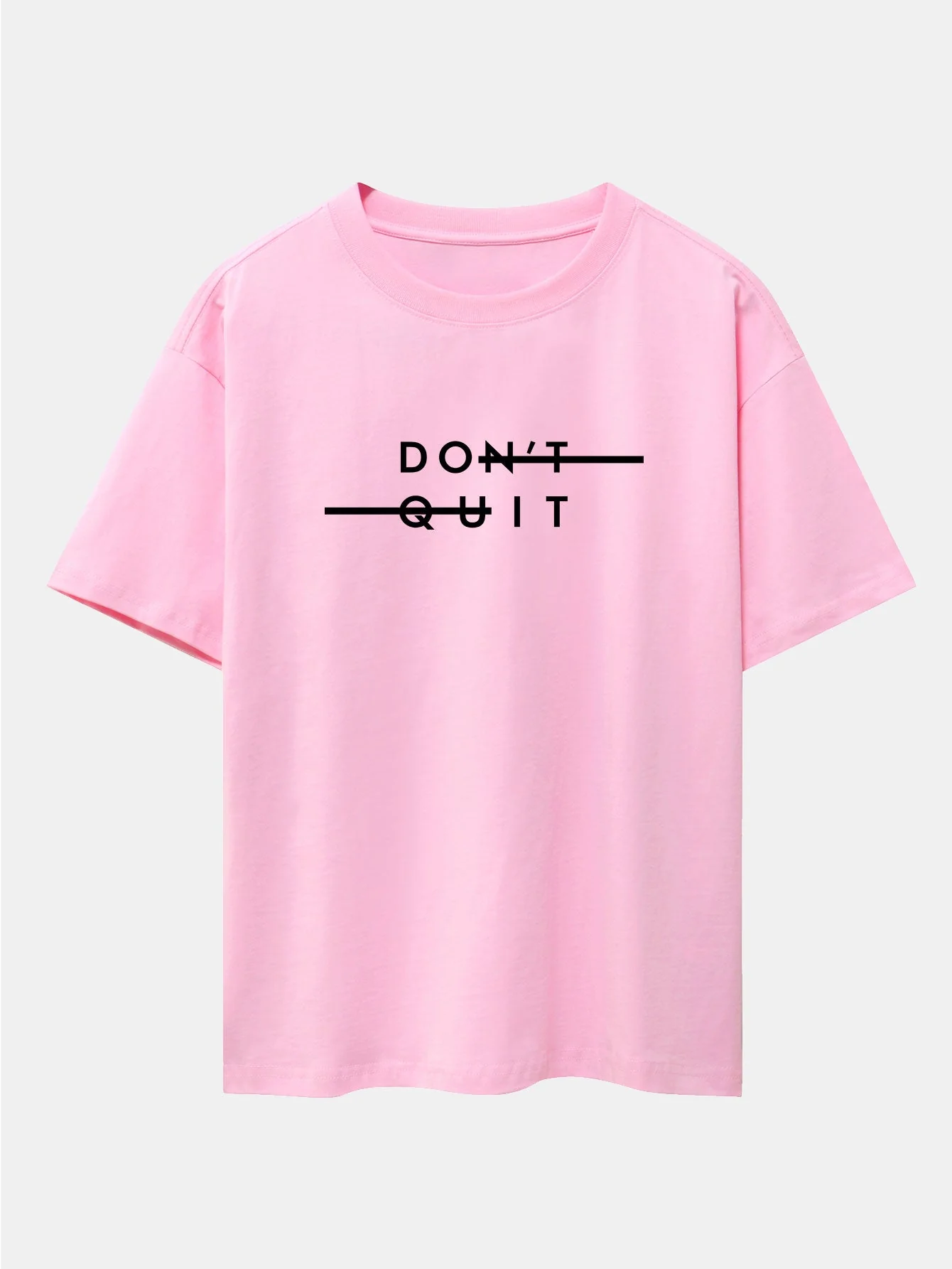 Dustin® | Don'T Quit Print Drop Shoulder Oversize T-Shirt - Image 15
