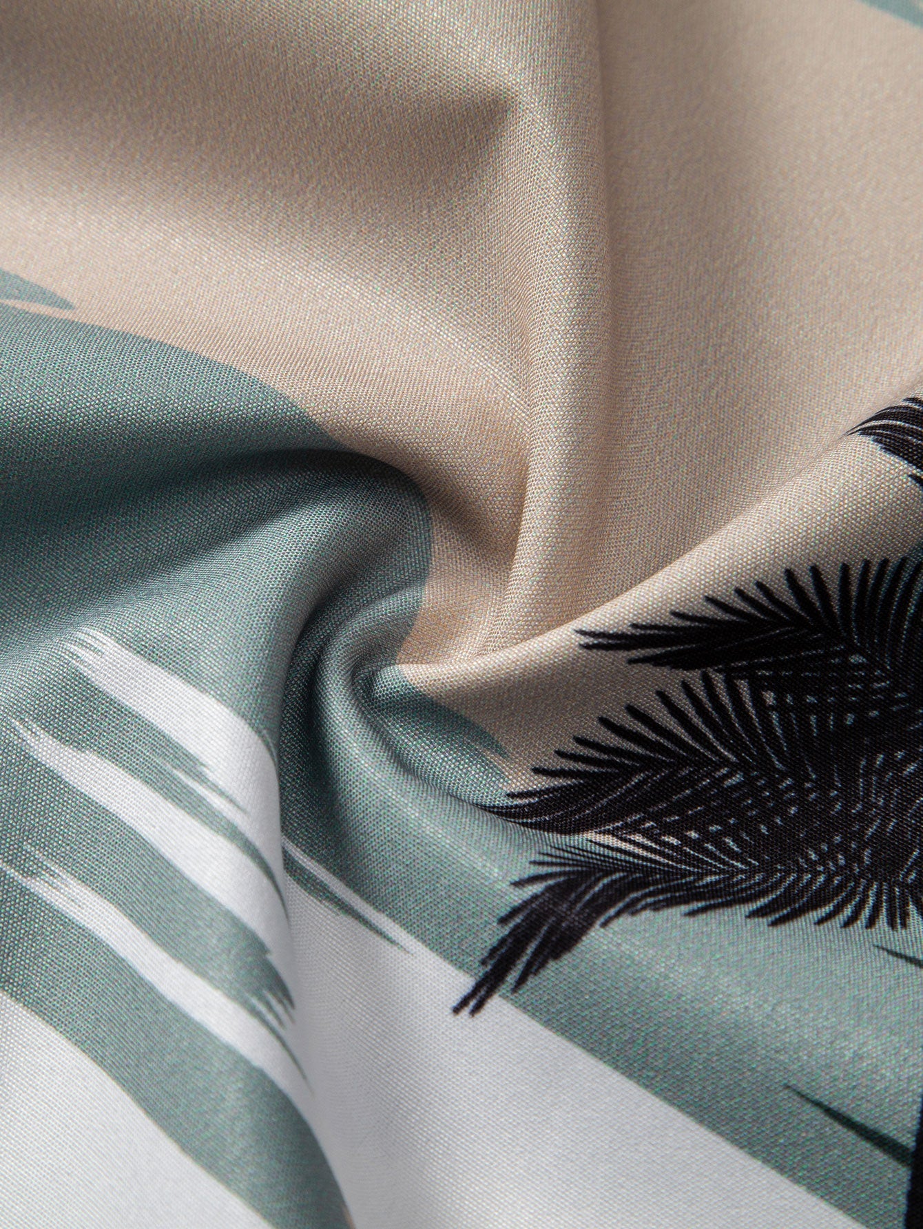 Edward® | Palm Tree Color Block Print Button Up Shirt & Swim Shorts - Image 14