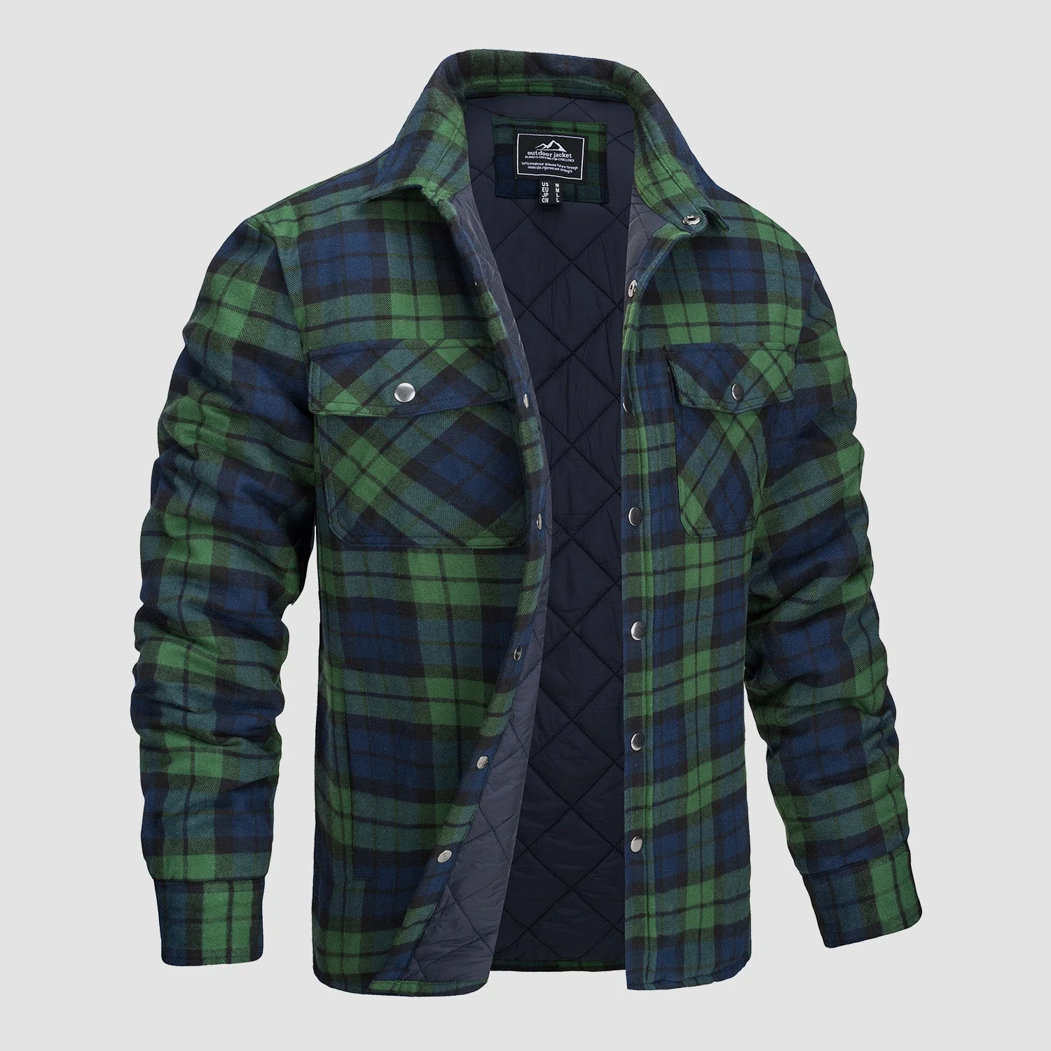Edward® | Versatile design checked bomber jacket - Image 2