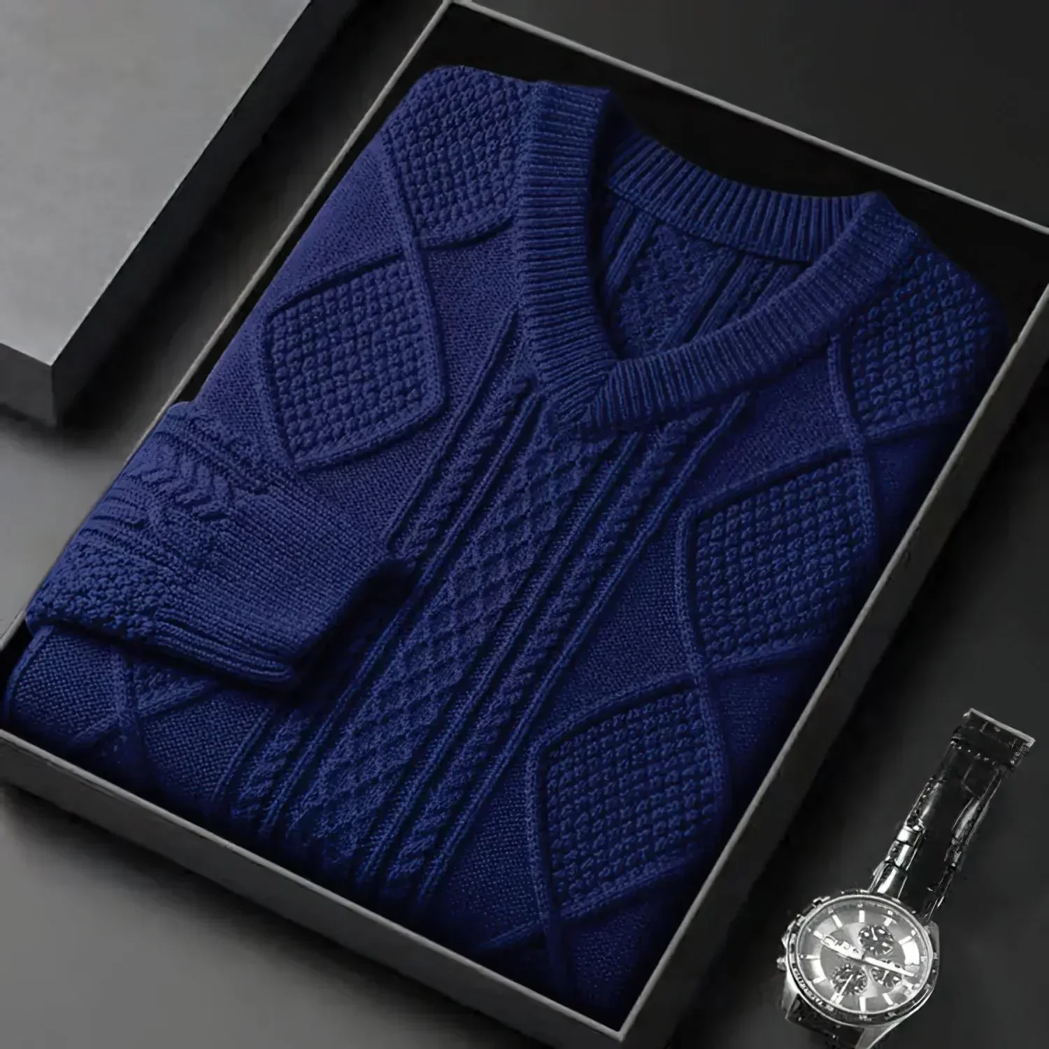 Eleazar® | Luxury Jacquard Sweater For Men - Image 2
