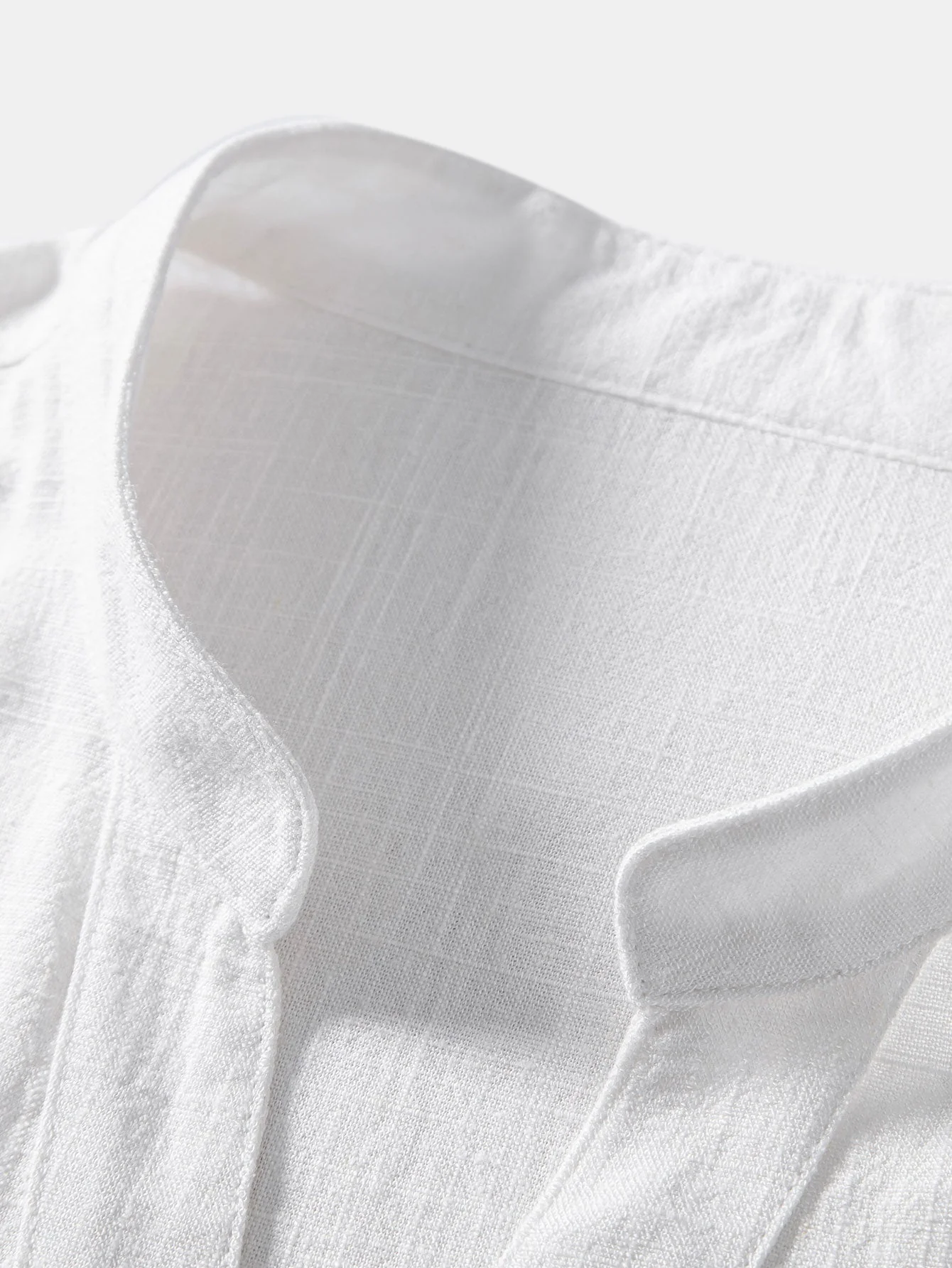 Eli® | Short Sleeve V Neck Linen Rayon Blend Shirt & Wrinkle Textured Straight Leg Pants - Image 16