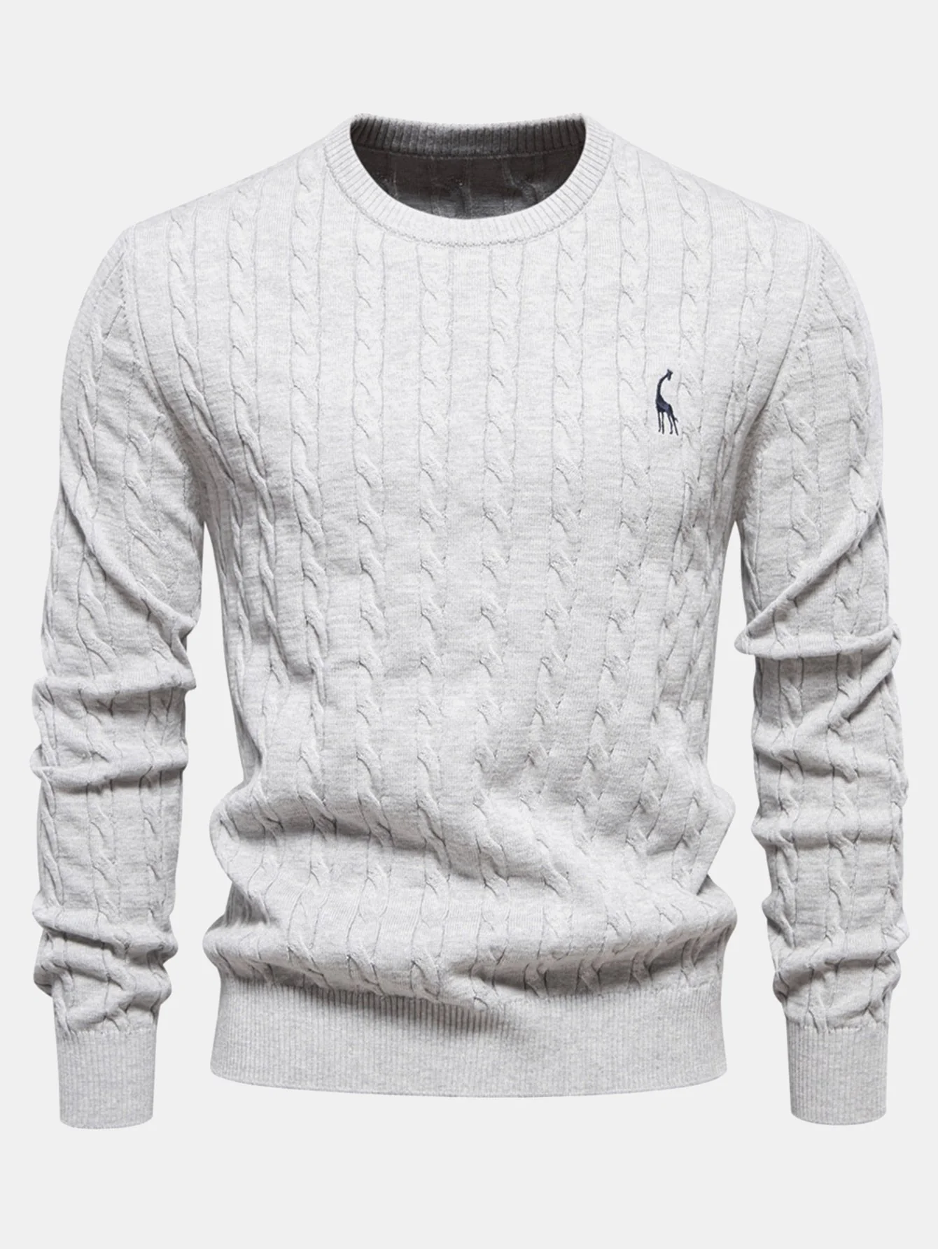 Elías® | Giraffe Embroidery Twist Jacquard Sweater - Image 7