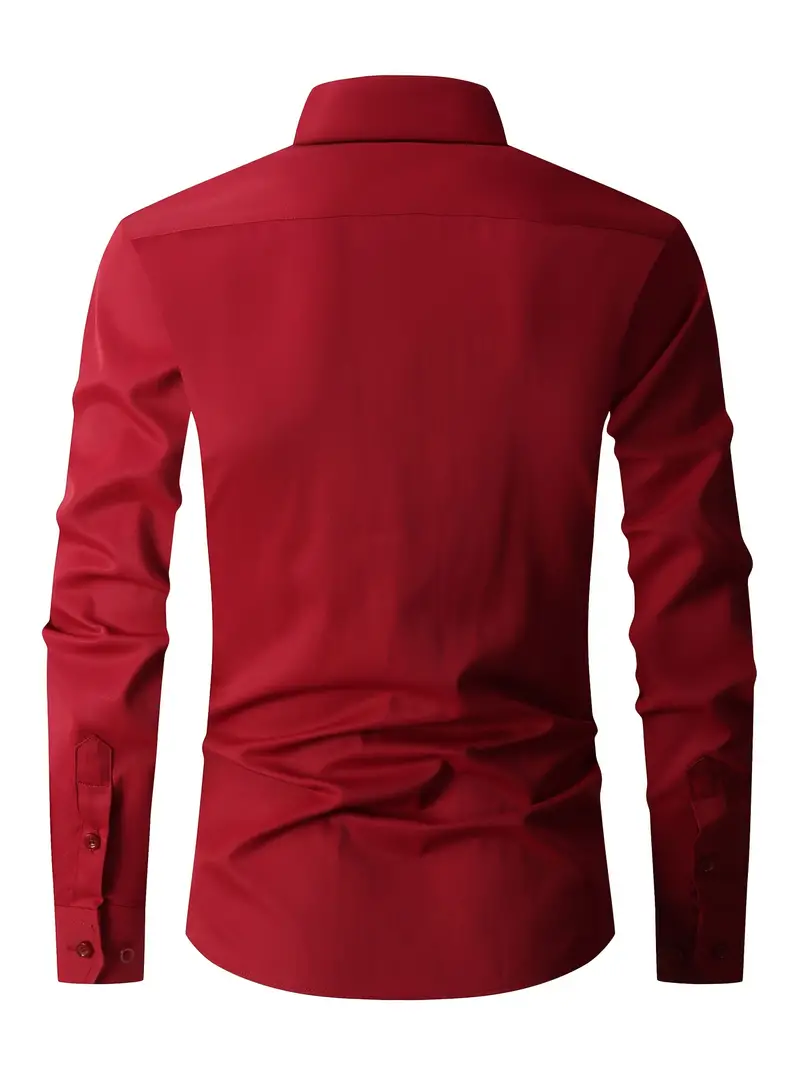 Elijah® | Classic, Buttoned Long-Sleeved Shirt - Image 3