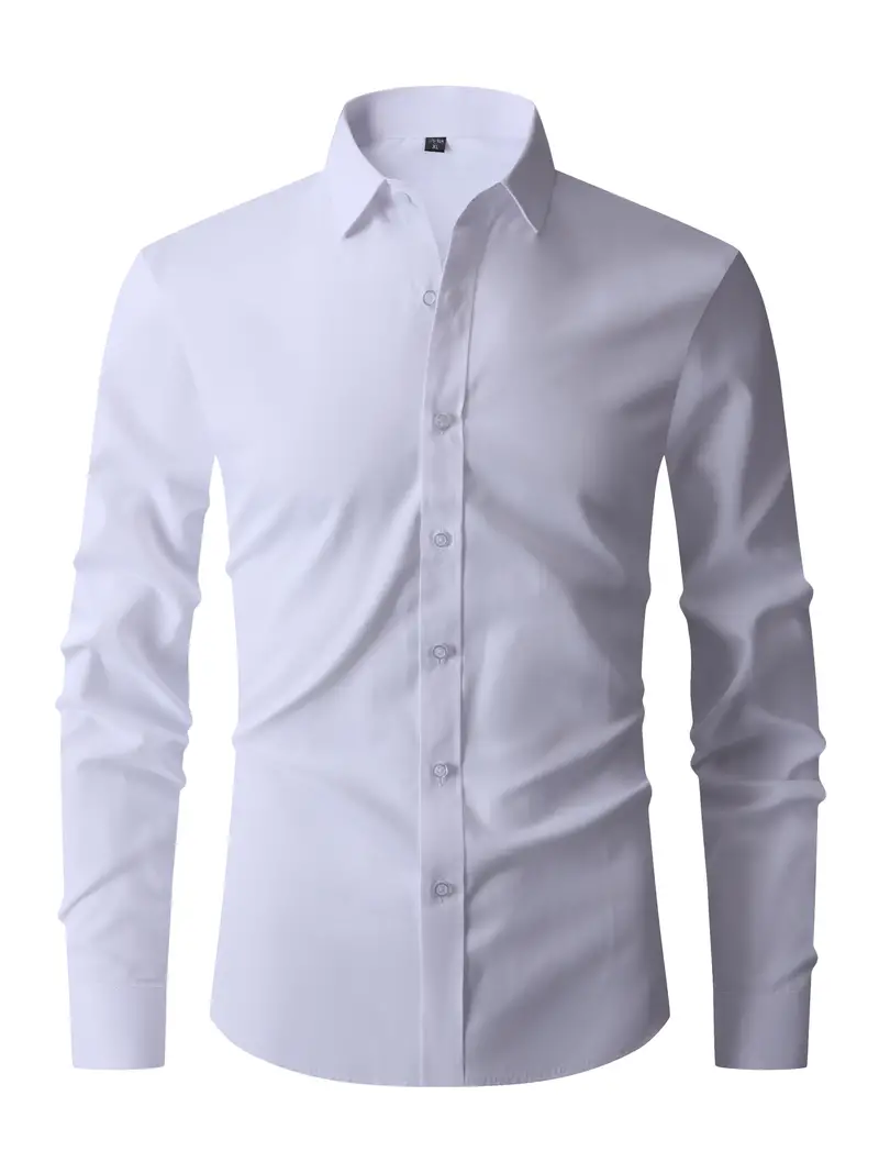 Elijah® | Classic, Buttoned Long-Sleeved Shirt - Image 5
