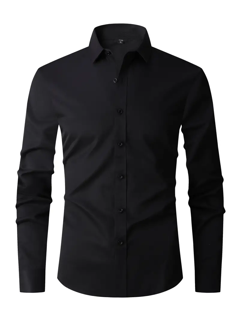Elijah® | Classic, Buttoned Long-Sleeved Shirt - Image 7