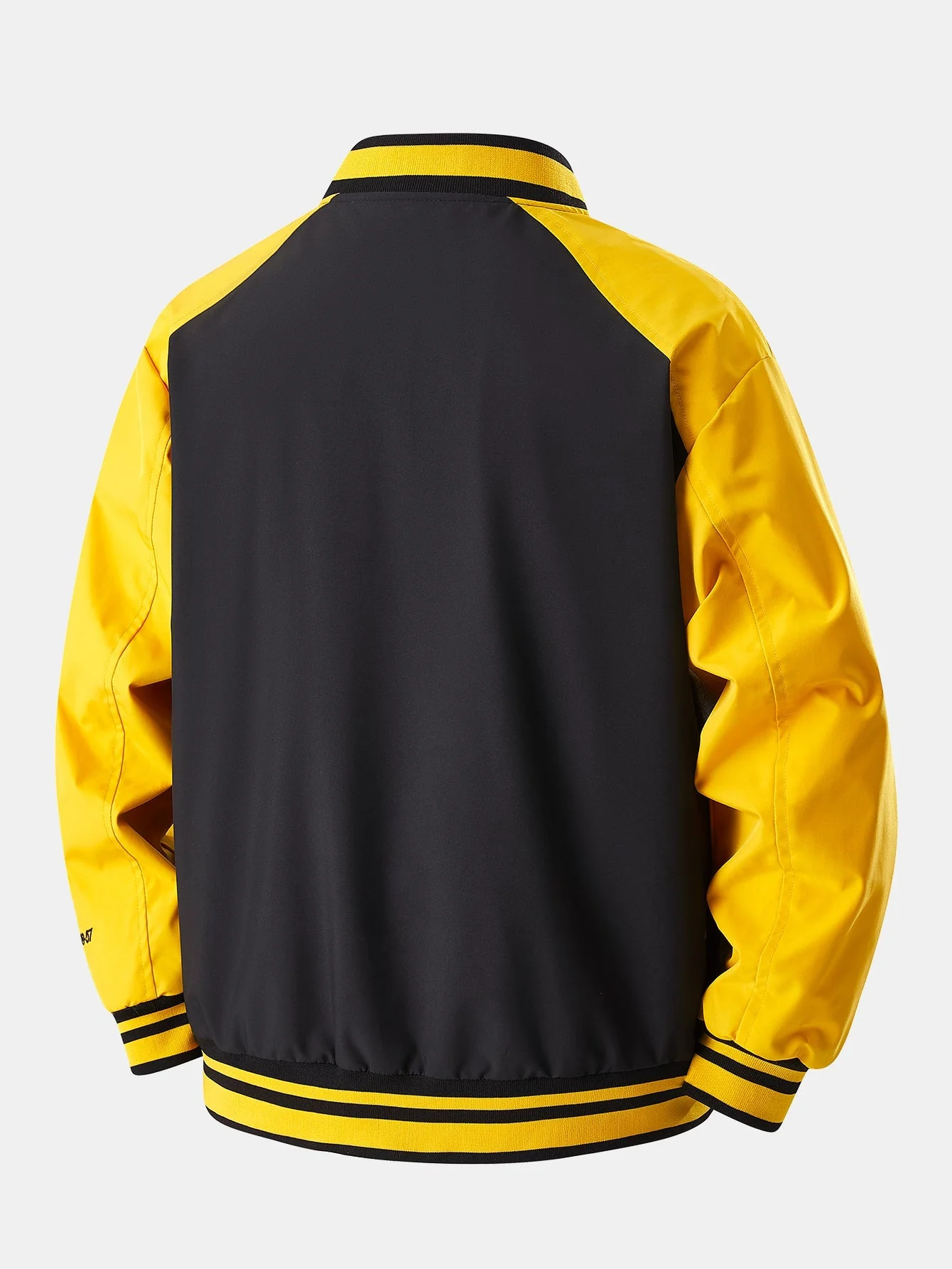 Eliseo® | Relax Fit Contrast Embroidery Baseball Jacket - Image 14