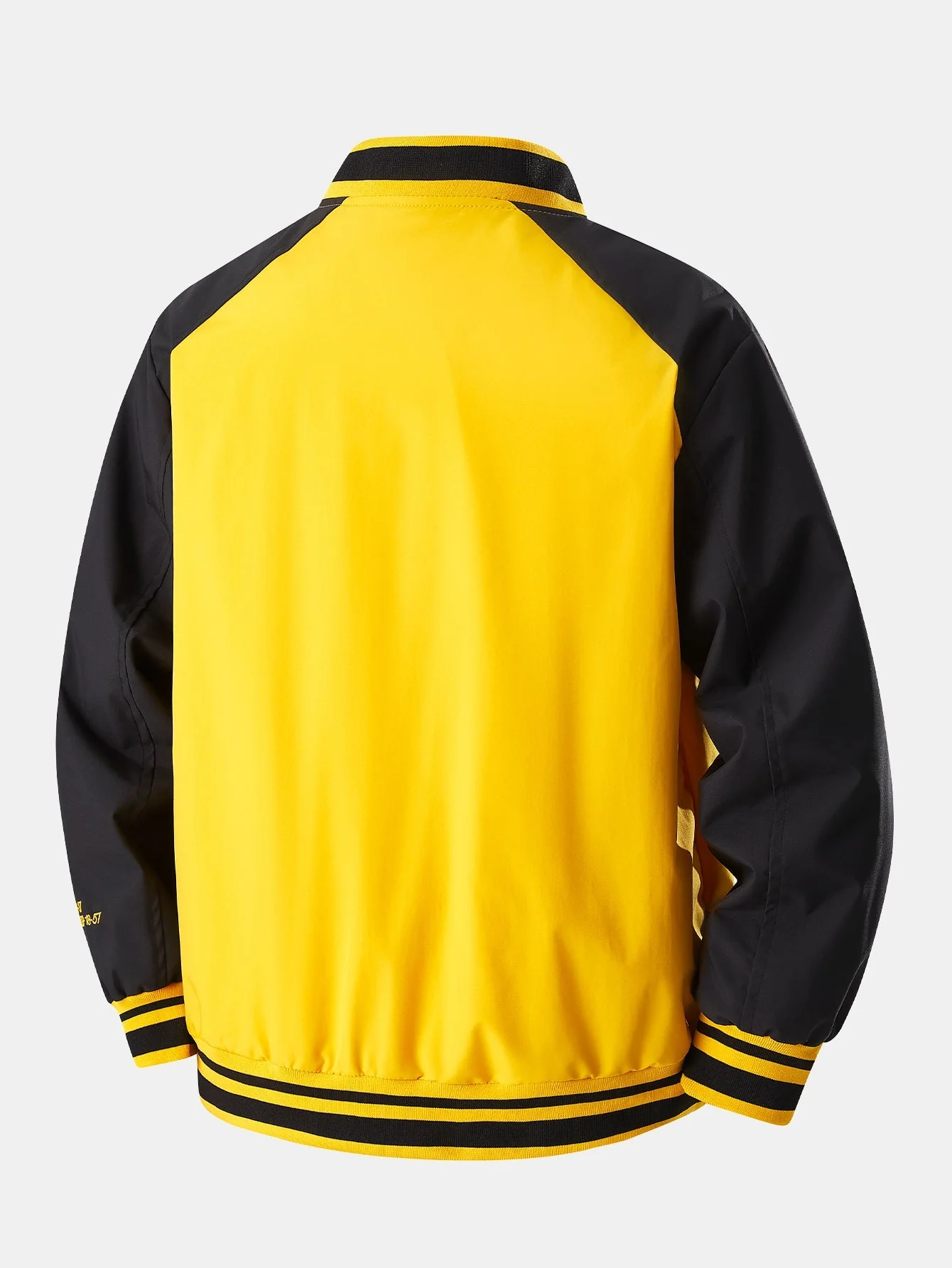 Eliseo® | Relax Fit Contrast Embroidery Baseball Jacket - Image 16