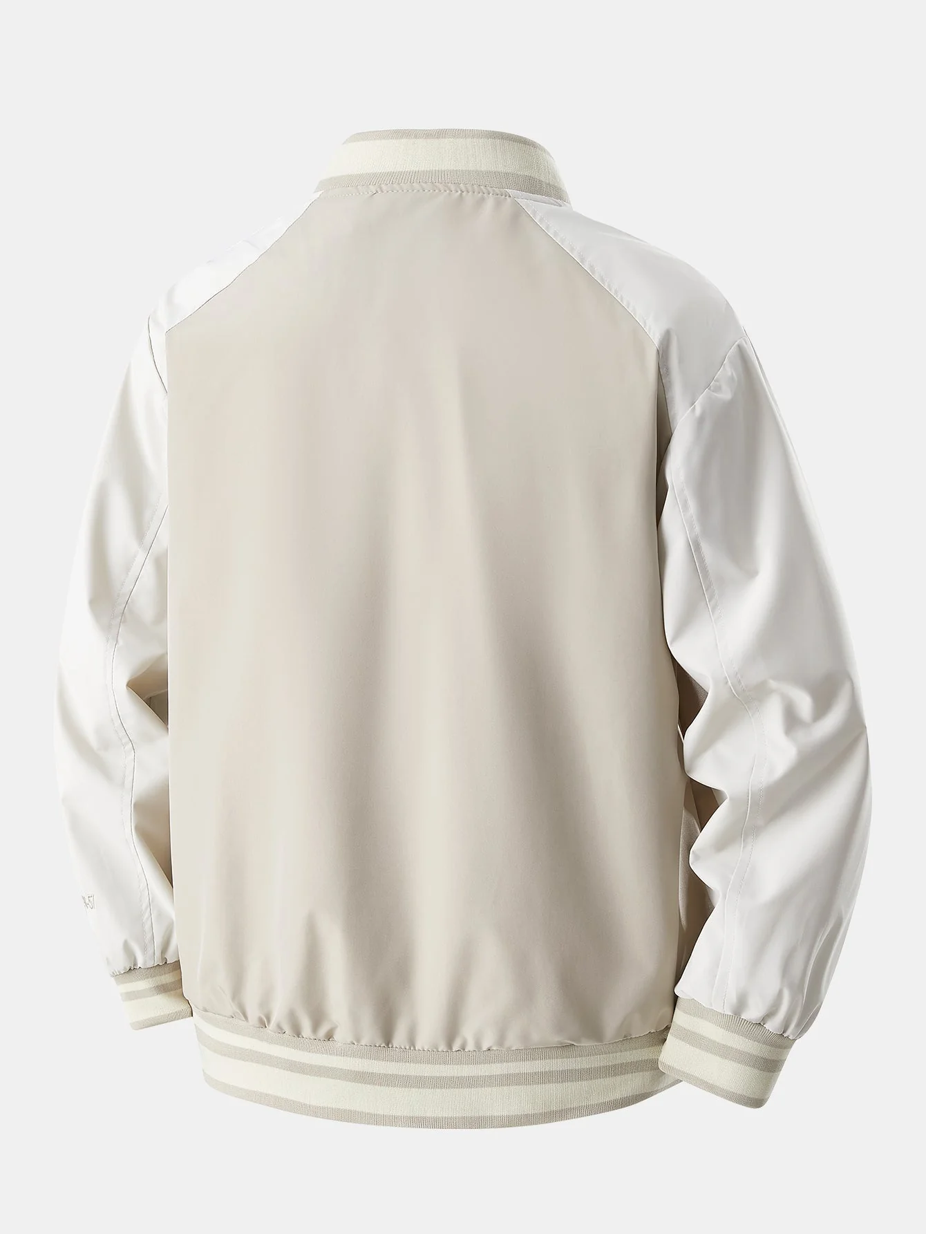 Eliseo® | Relax Fit Contrast Embroidery Baseball Jacket - Image 18